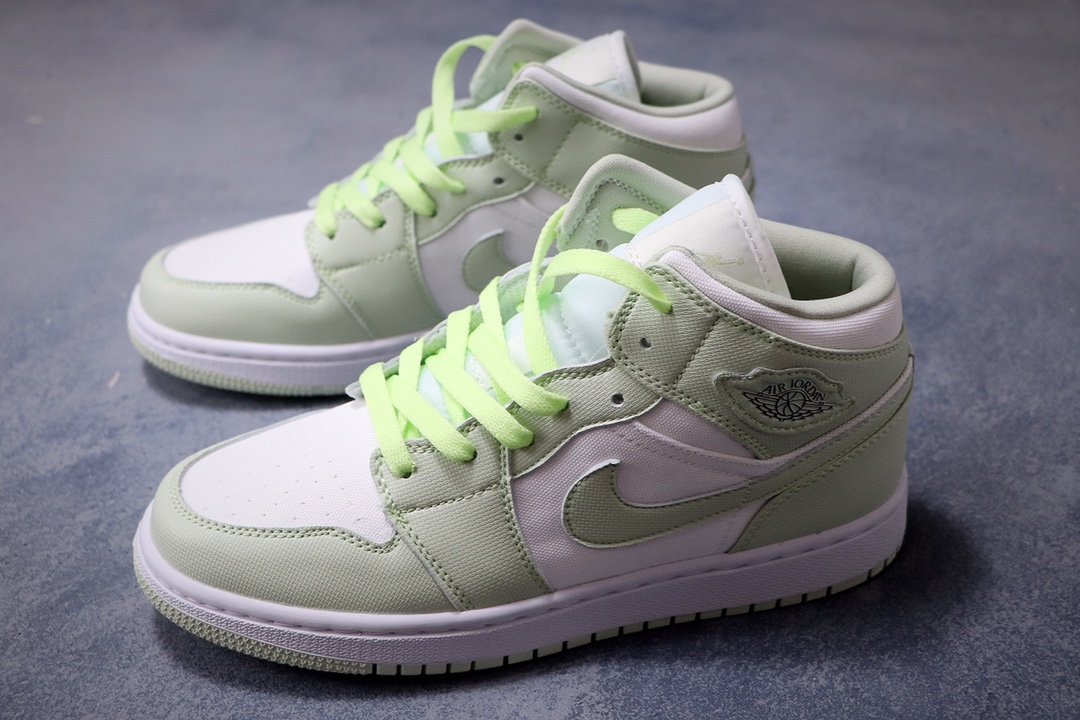 180 乔丹/Air Jordan 1 Mid “Spruce Aura” 云杉 AJ1 乔1 中帮百搭休闲运动板鞋 CV5280-103