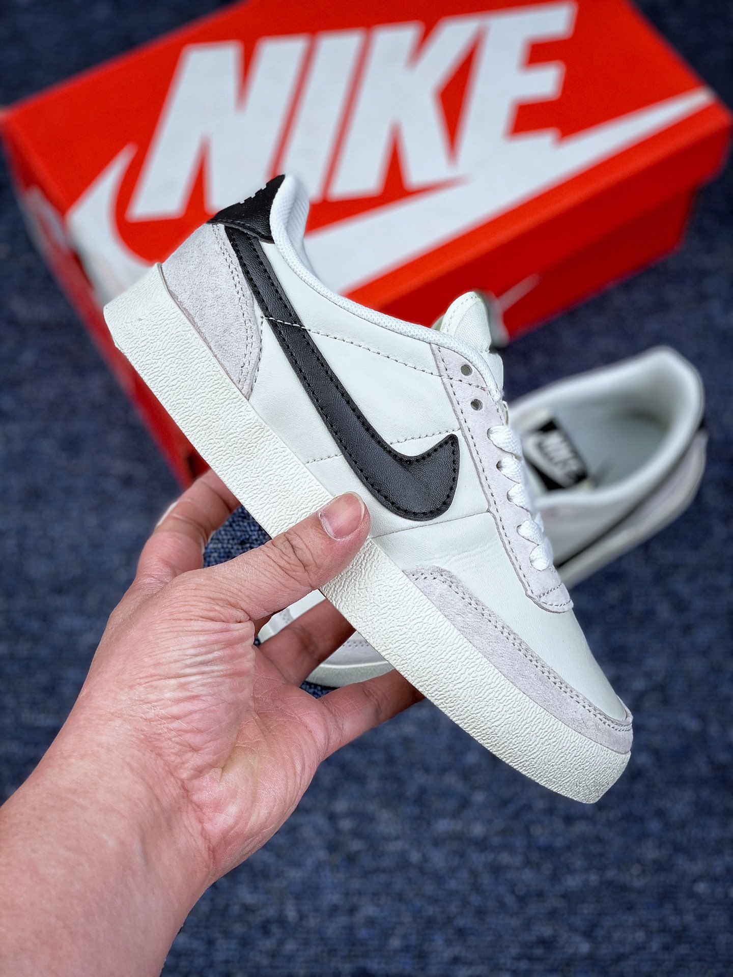 130 耐克J.Crew x Nike Killshot II Leather 爆款联名输出 渠道原装订单 采用米白色皮革制作鞋身