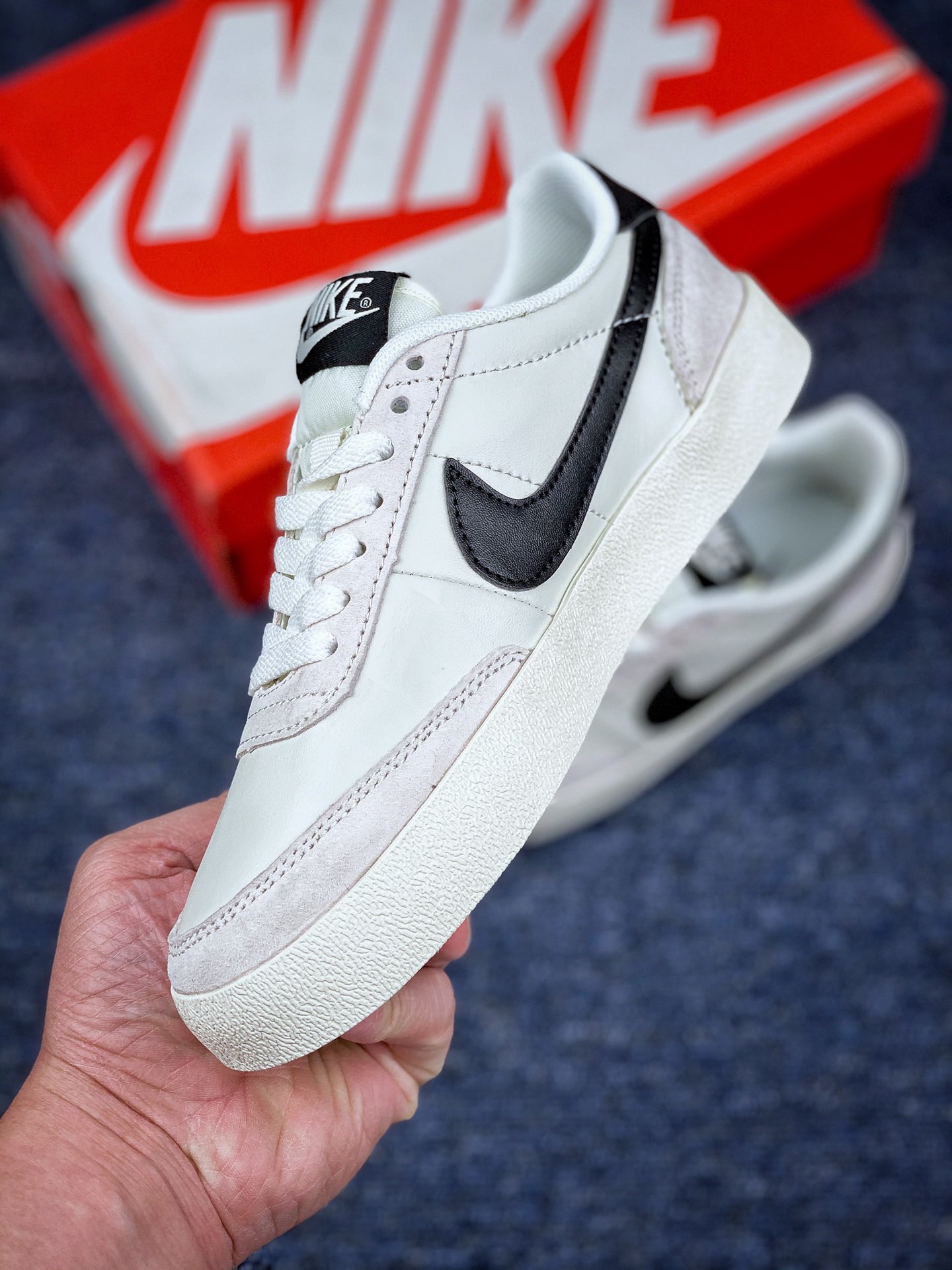 130 耐克J.Crew x Nike Killshot II Leather 爆款联名输出 渠道原装订单 采用米白色皮革制作鞋身