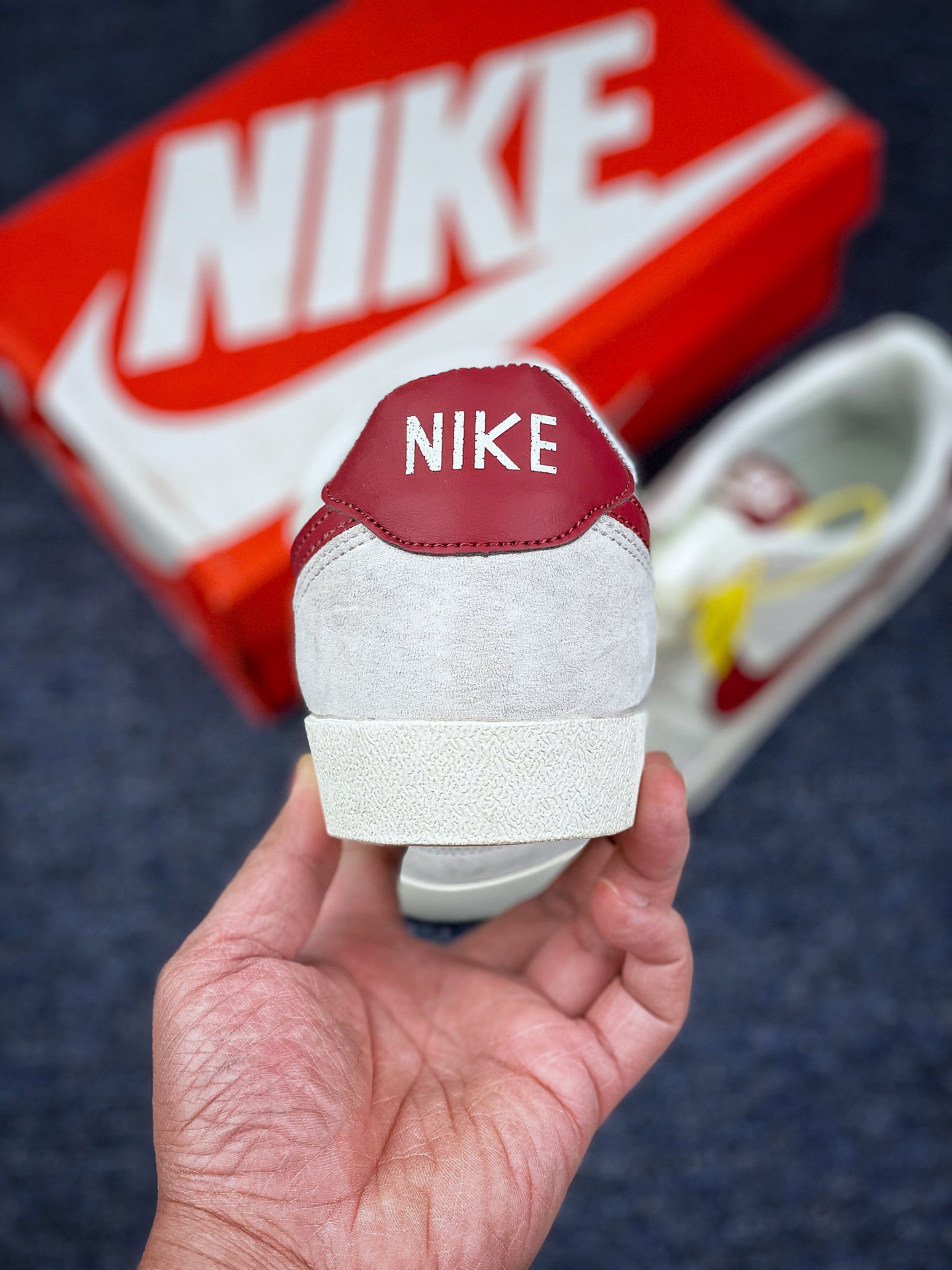 130 耐克J.Crew x Nike Killshot II Leather 爆款联名输出 渠道原装订单 采用米白色皮革制作鞋身 蓝色 Swoosh 点缀其中