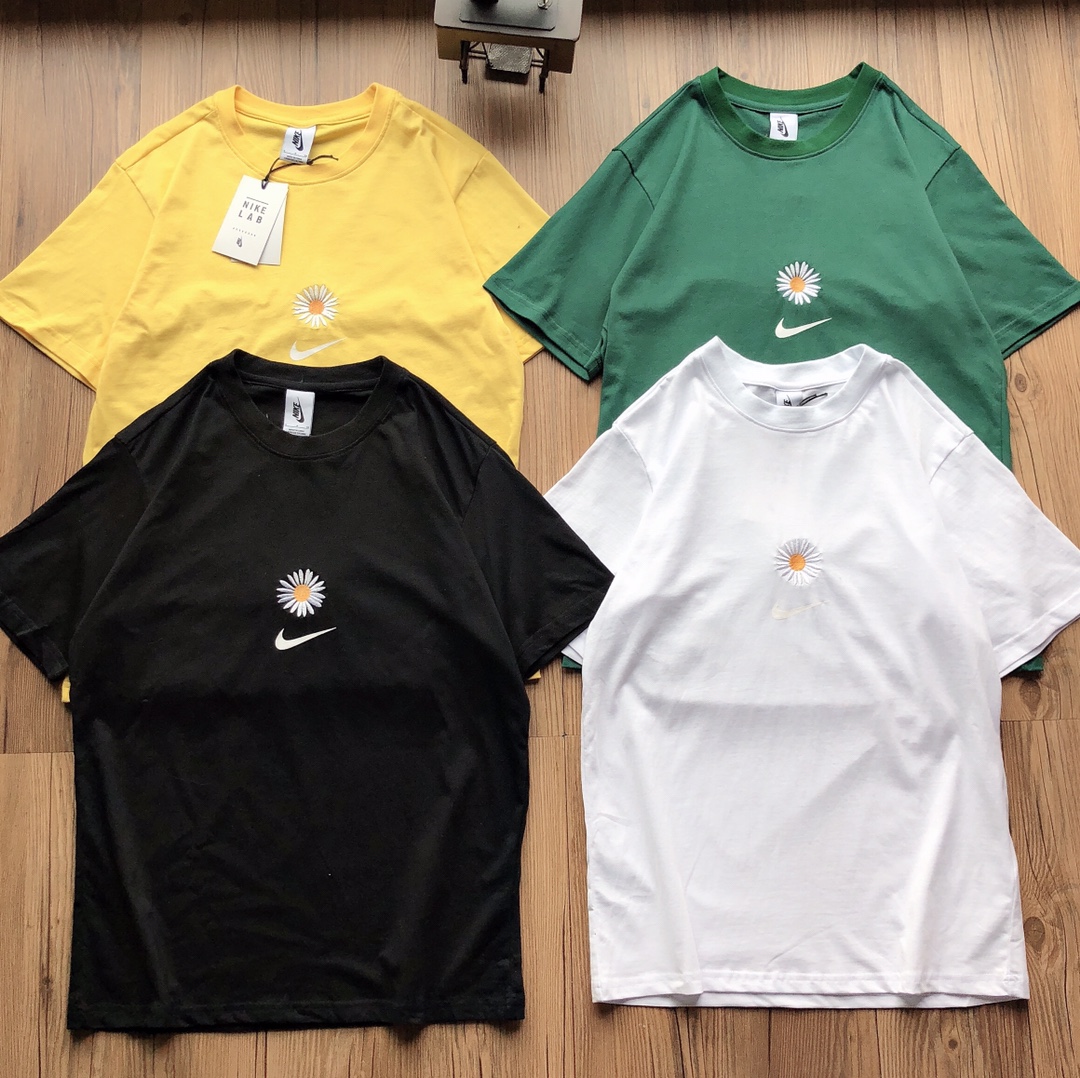 45.拿货 nike耐克小雏菊小勾刺绣短袖t恤耐克小雏菊 小勾