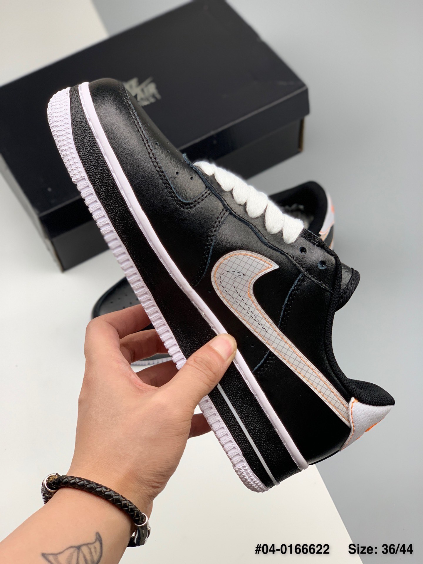 120 耐克Nike AIR FORCE 1 '07 PARANOISE“黑猪八”空军一号低帮休闲板鞋