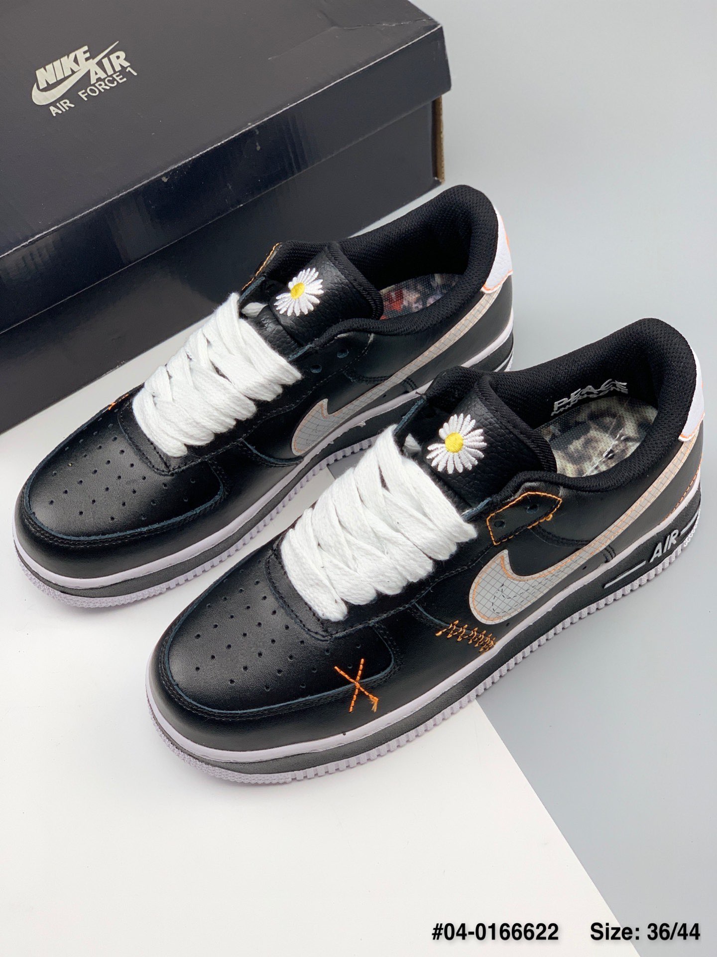 120 耐克Nike AIR FORCE 1 '07 PARANOISE“黑猪八”空军一号低帮休闲板鞋