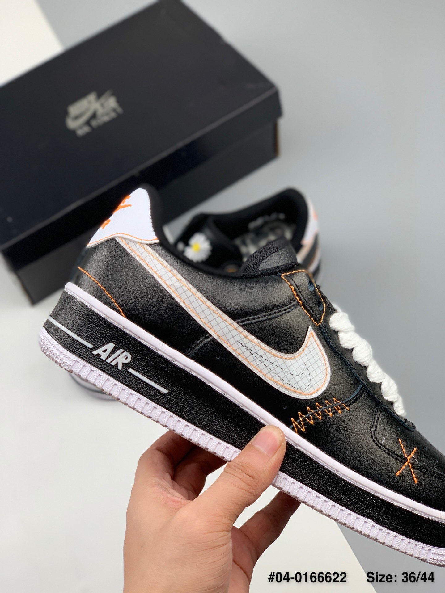 120 耐克Nike AIR FORCE 1 '07 PARANOISE“黑猪八”空军一号低帮休闲板鞋