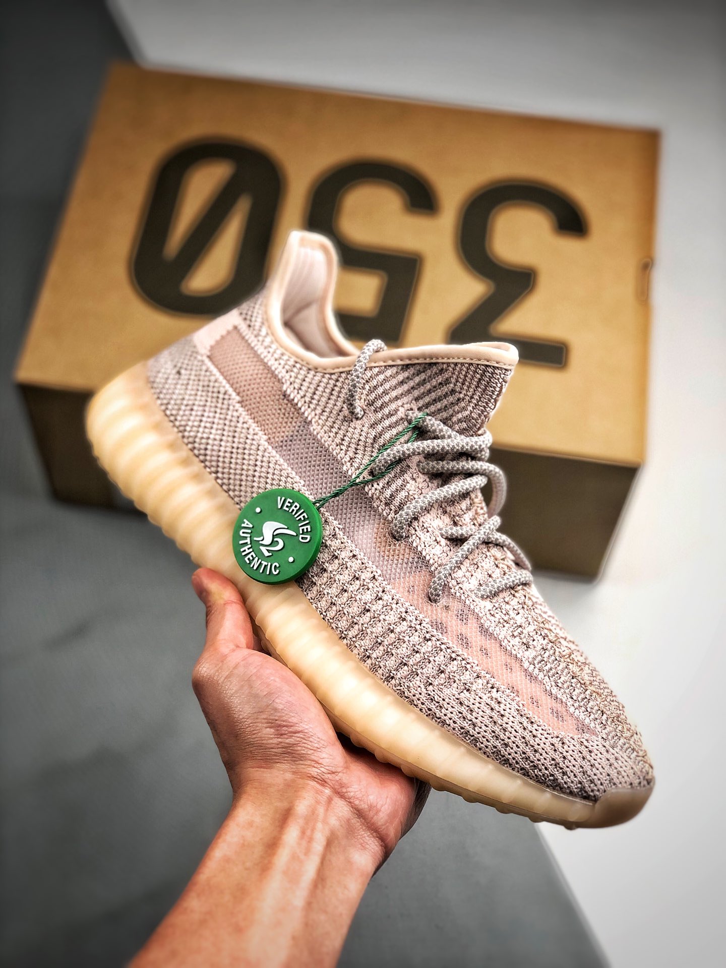 Apoyo contra reembolso suministro especial de canal, exclusivo puro original versión verificable Yeezy 350V2 "Synth" ro…