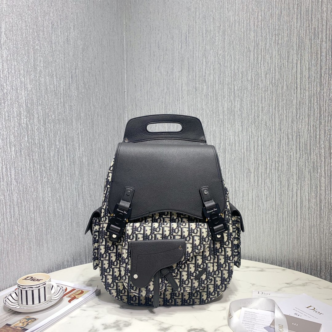 Good
 Dior Backpack Saddle Bags Buy High-Quality Fake
 Blue Printing Cowhide Oblique