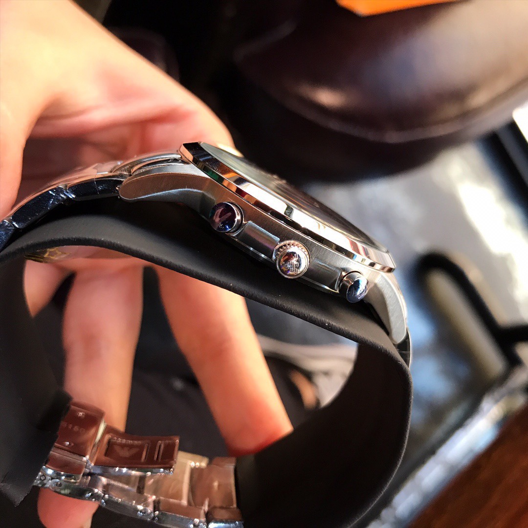 High-Quality Amani-RENATO Series: Elegant Black Stone-Brain Watch with Multi-Eyed Design - 图片 7