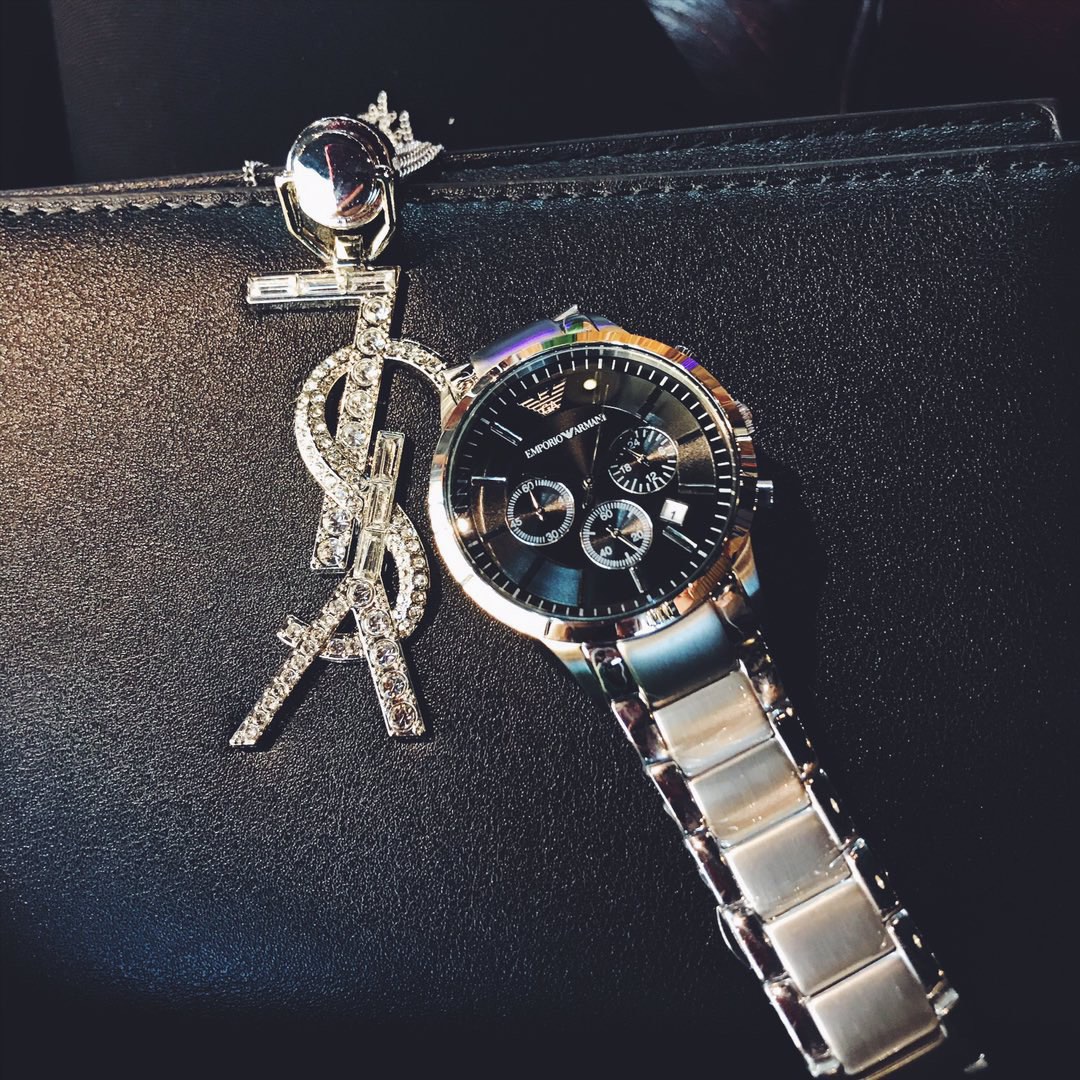 High-Quality Amani-RENATO Series: Elegant Black Stone-Brain Watch with Multi-Eyed Design - 图片 9