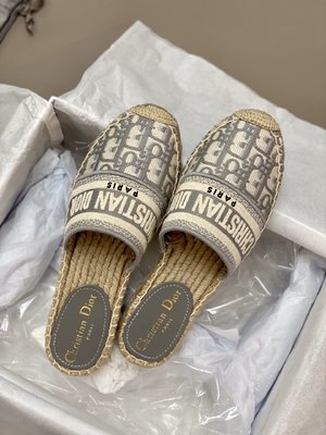 Customize The Best Replica Dior Shoes Espadrilles Half Slippers