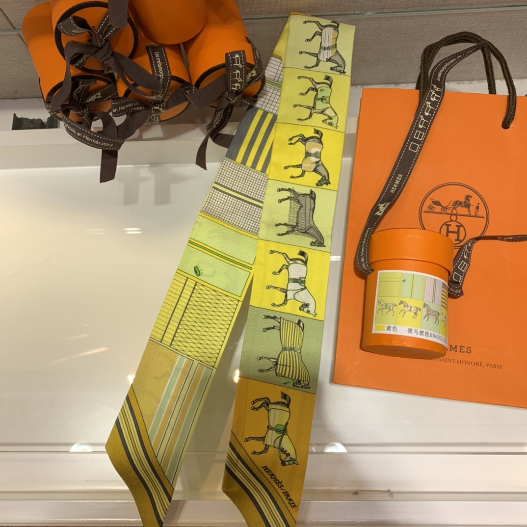 Hermes Silk Twilly Scarf - Versatile Bag Accessory & Neck Tie 6 i1585801252 2837 3