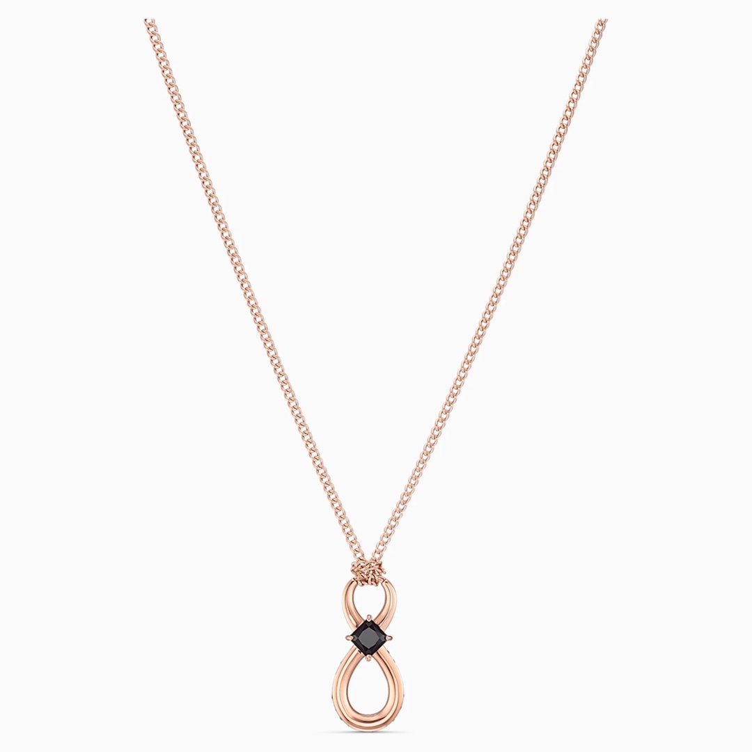 NO:896015,Swarovski's Swarovski pendant is a masterpiece of classic charm. Its 'endless' decoration is embellished with a dark Swarovski crystal, which contrasts with the warm rose gold and white gold plating. The simple and elegant design is not only suitable for daily wear, but also a suitable gift for men and women. The product comes with a charm chain., Swarovski necklace, stuart weitzman, swarovski, necklace19860909施华洛世奇这款施华洛世奇链坠可谓是经典魅力的代表作.其象征「无尽」的装饰缀有一颗深色Swarovski仿水晶,与洋溢暖意的玫瑰金色和白金镀层形成巧妙对比.简约优雅的设计不但适合搭配日常装扮,亦是男女皆宜的送礼精选.随产品附有一条饰链.,施华洛项链,stuart weitzman,swarovski,necklace,Jewelry