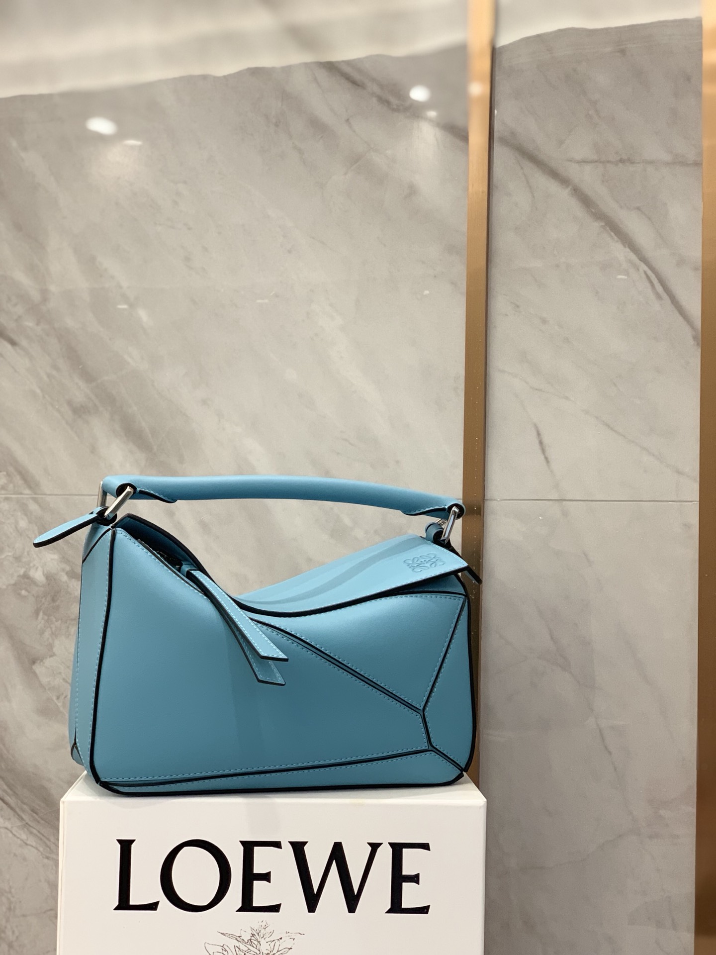 LOEWE罗意威 Puzzle bag 小号几何包 0189河蓝24CM