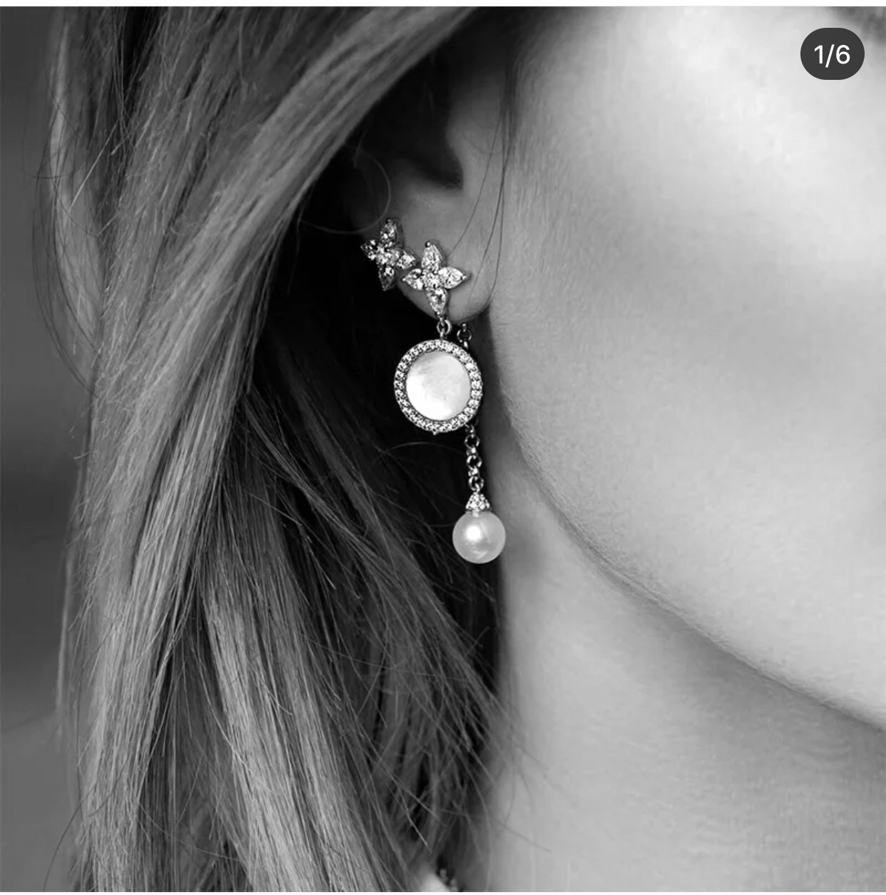 发75! apm monaco 白贝母耳环,代工厂代购级!林志玲,赵丽颖都在 - 名