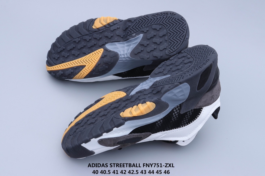 130 ADIDAS STREETBALL 街头风格 以鲜明的配色搭载前卫的风格重新定义街头时尚鞋面采用大面积荔枝皮