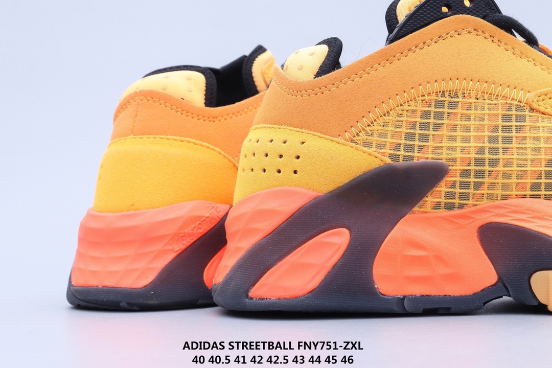 130 ADIDAS STREETBALL 街头风格 以鲜明的配色搭载前卫的风格重新定义街头时尚鞋面采用大面积荔枝皮