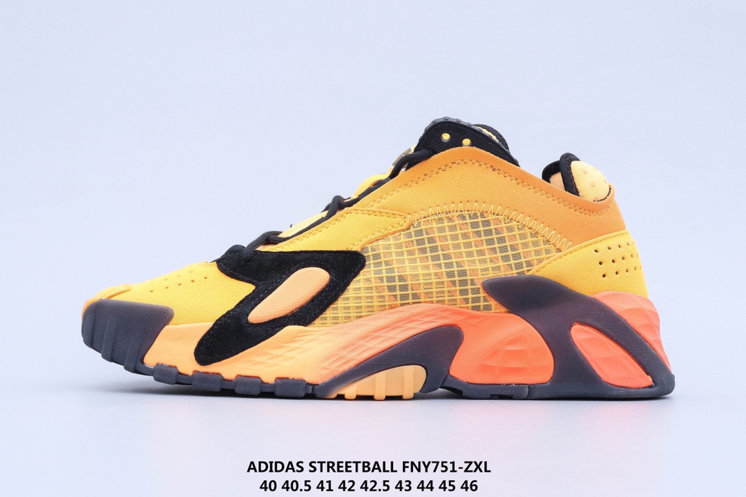 130 ADIDAS STREETBALL 街头风格 以鲜明的配色搭载前卫的风格重新定义街头时尚鞋面采用大面积荔枝皮