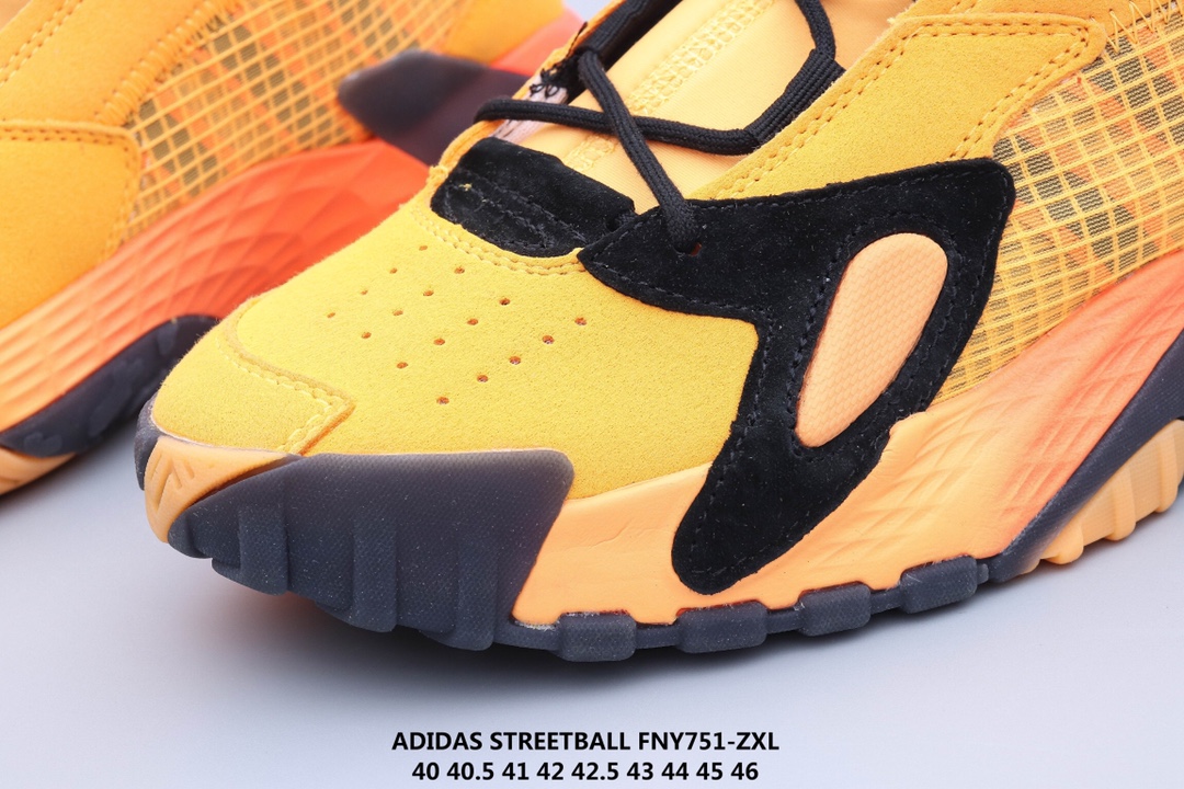 130 ADIDAS STREETBALL 街头风格 以鲜明的配色搭载前卫的风格重新定义街头时尚鞋面采用大面积荔枝皮