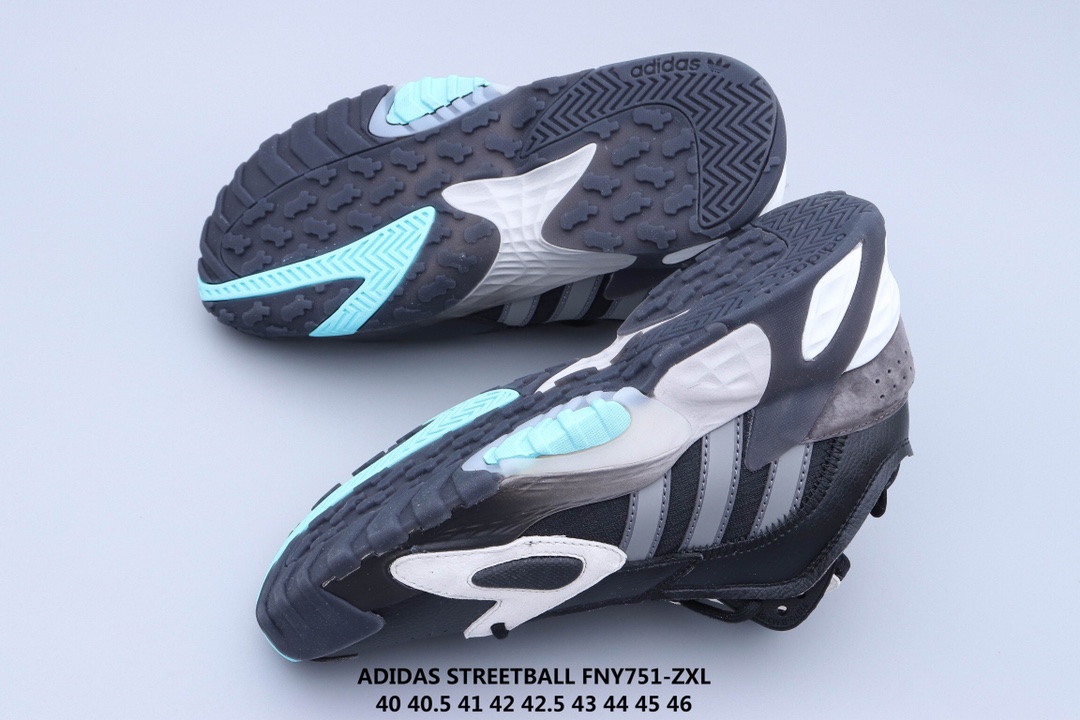 130 ADIDAS STREETBALL 街头风格 以鲜明的配色搭载前卫的风格重新定义街头时尚鞋面采用大面积荔枝皮