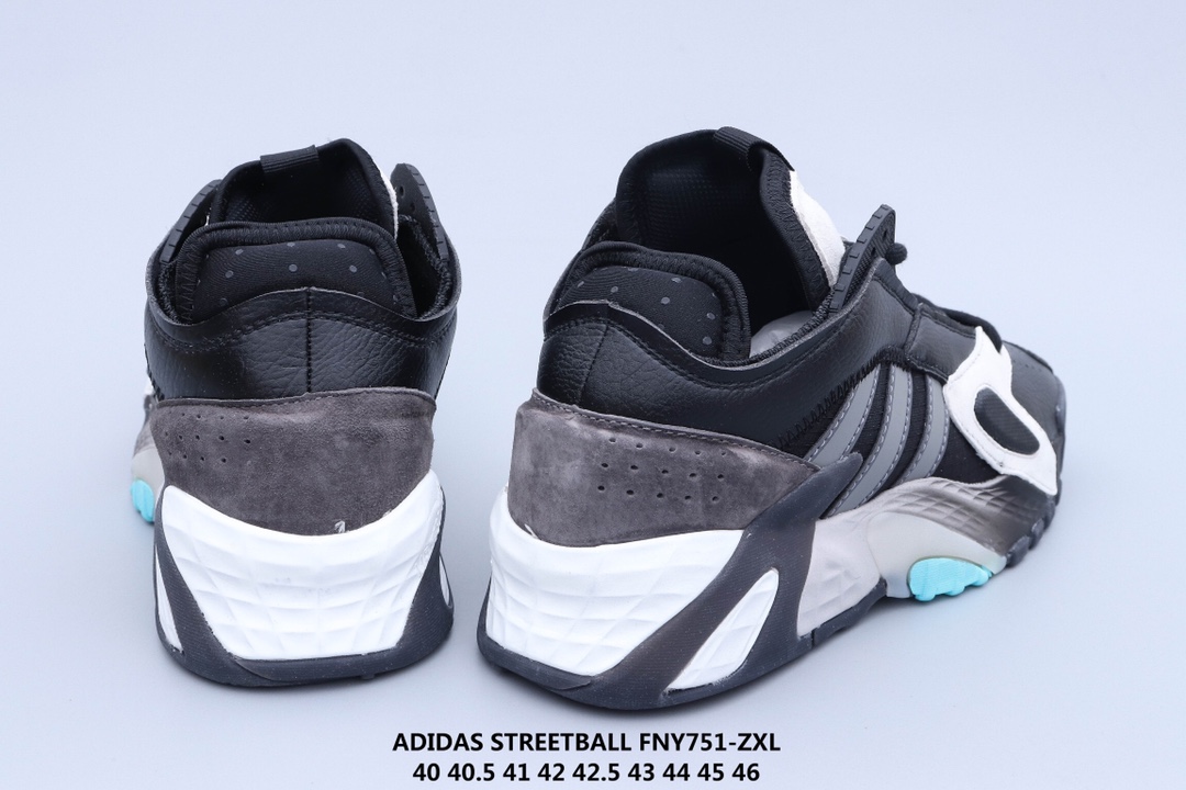 130 ADIDAS STREETBALL 街头风格 以鲜明的配色搭载前卫的风格重新定义街头时尚鞋面采用大面积荔枝皮