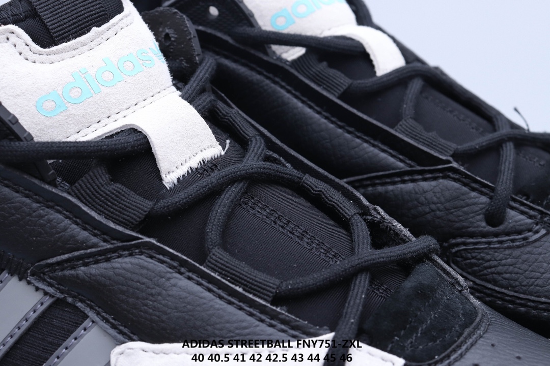 130 ADIDAS STREETBALL 街头风格 以鲜明的配色搭载前卫的风格重新定义街头时尚鞋面采用大面积荔枝皮