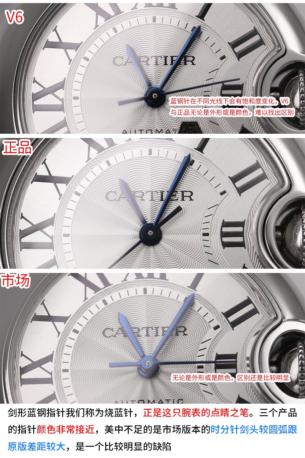 V6厂蓝气球Ballon Bleu 33/36MM V7版官方图文对比评测