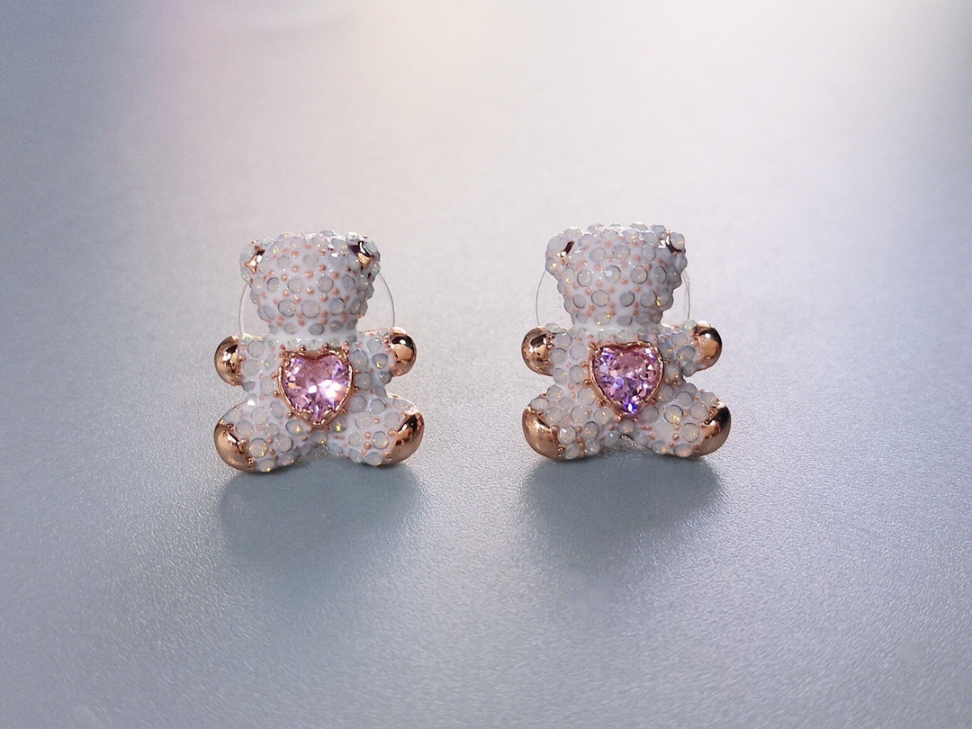 NO:104177,80 new Swarovski smart bear earrings, counter material, highest purchasing level version, Swarovski earrings, swarovski1986090980新款施华洛世奇灵动小熊耳饰,专柜材质,代购级别最高版本,施华洛耳钉,swarovski,Jewelry