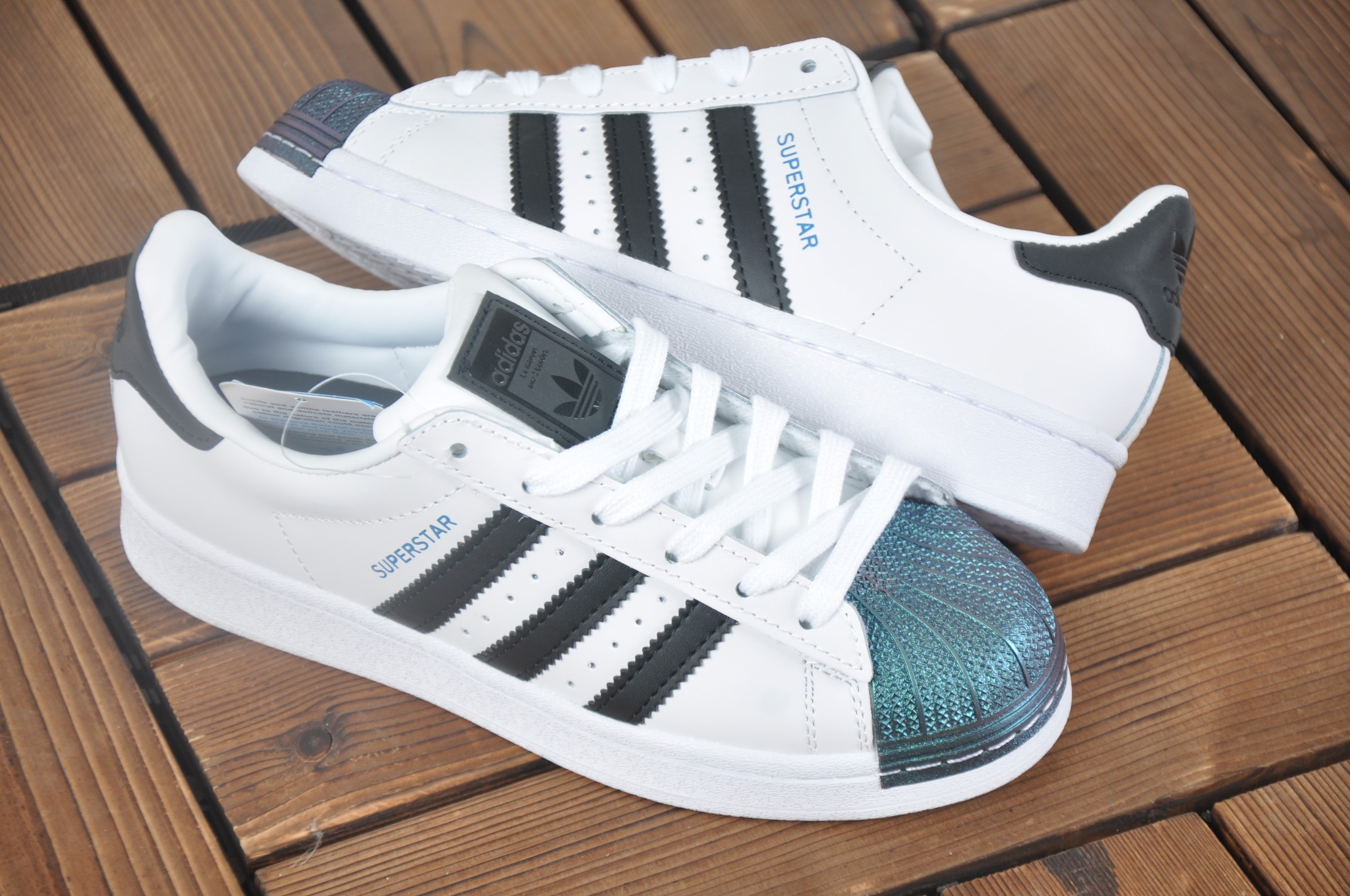 150 Superstar 50周年新模具 Adidas 三叶草 Superstar 50周年 易烊千玺同款电镀镭射贝壳头情侣鞋