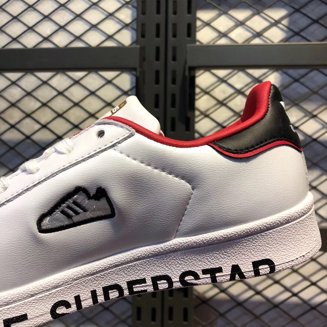 150 三叶草 Adidas Superstar 黑红刺绣 贝壳头经典百搭休闲运动板鞋 官方FW6384 FW6385-莆田鞋,莆田鞋货源,高仿鞋,高仿鞋货源,安福档口,莆田高仿鞋,莆田鞋批发,高仿鞋批发,莆田高仿运动鞋,高仿运动鞋,莆田运动鞋 150 三叶草 Adidas Superstar 黑红刺绣 贝壳头经典百搭休闲运动板鞋 官方FW6384 FW6385