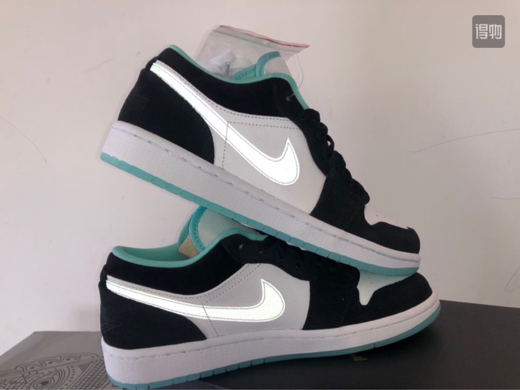 130 真标半码 Air Jordan 1 Low AJ1小凯尔特人 白绿 低帮 篮球鞋男 553558-301