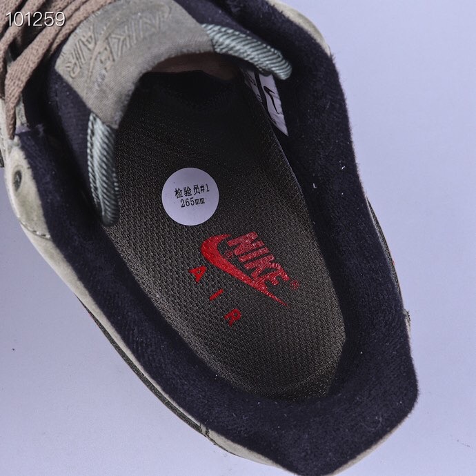 全码补齐  p220   Air Force 1 CACTUSJACK by TRAVIS SCOTT 创意定制  鬼脸限定麂皮军绿TS 空军一号  Cj6602 255
