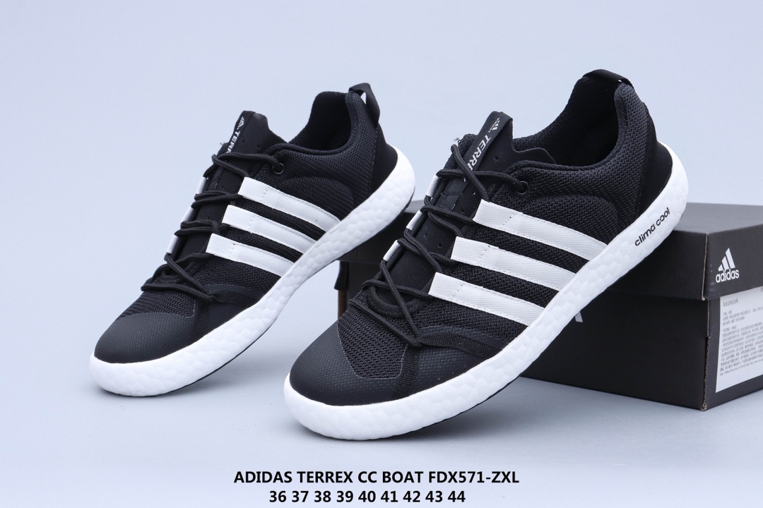 130 阿迪达斯 Adidas Climacool Boat Lace Graphic 涉水鞋透气舒适网面 休闲百搭涉水鞋
