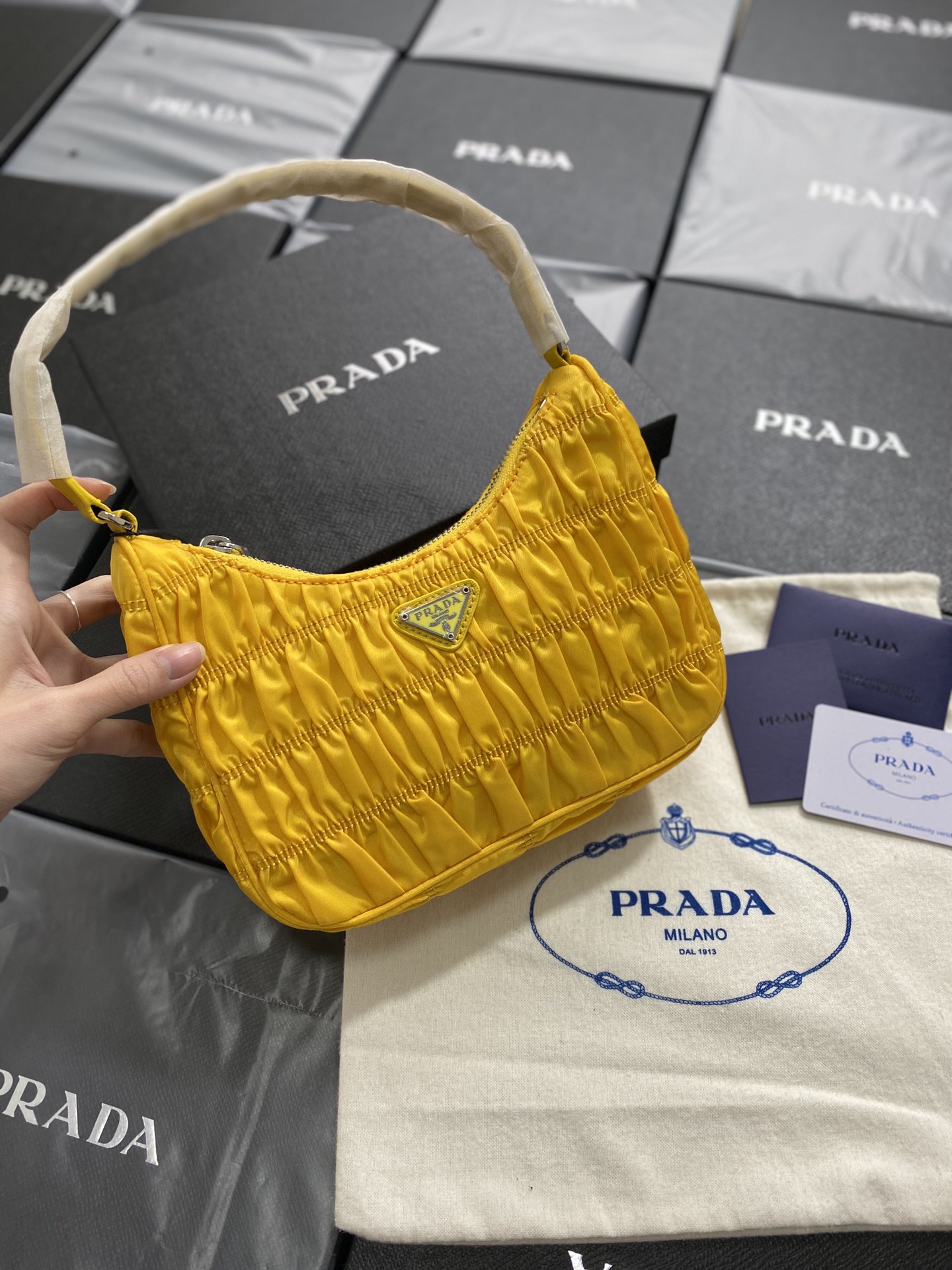 Authentic Prada Nylon Tote Bag