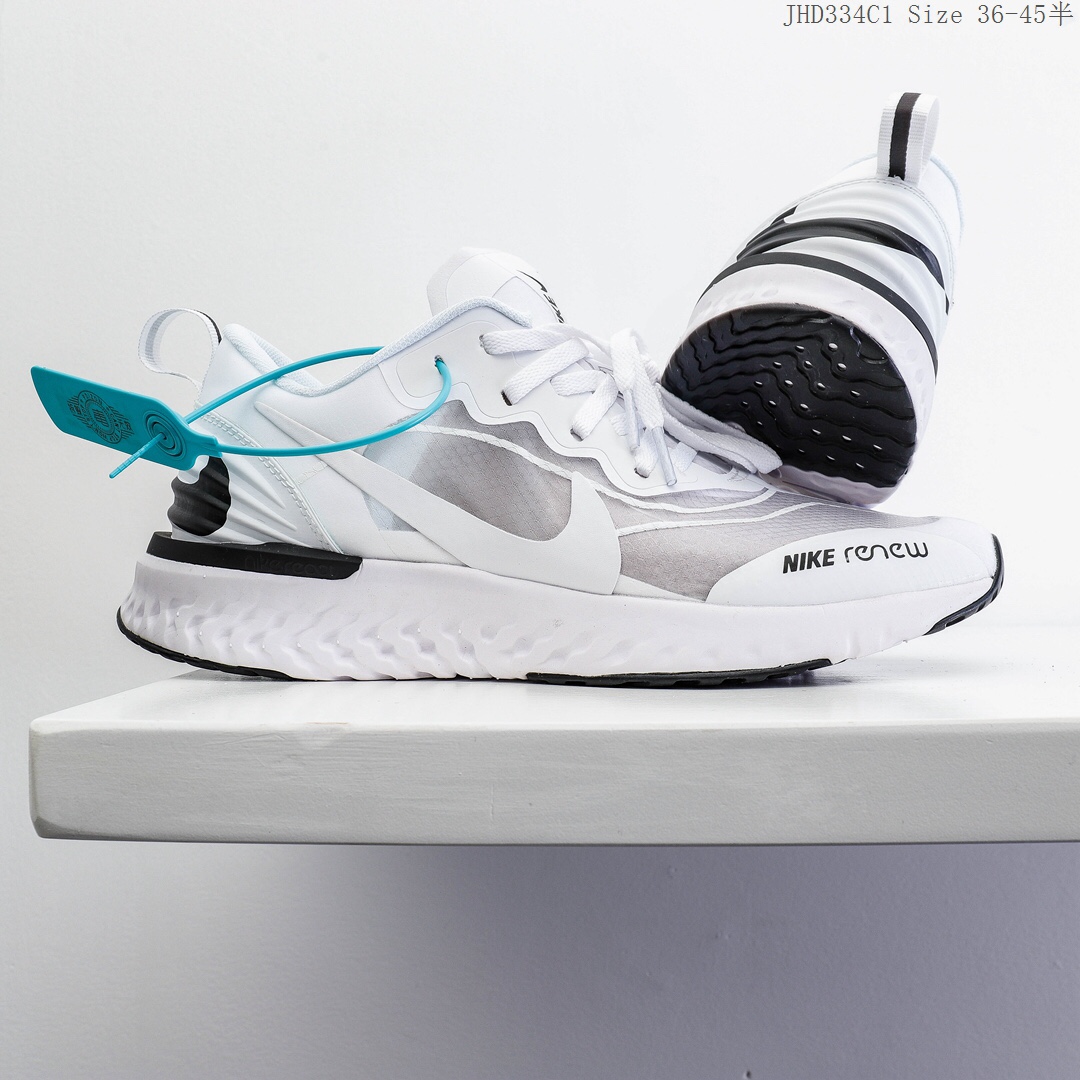 140 Nike Odyssey React 2 Flyknit 耐克 瑞亚2代 新款 网面透气 舒适脚感软底 抗磨时尚运动跑步鞋JHD334C 真标半码