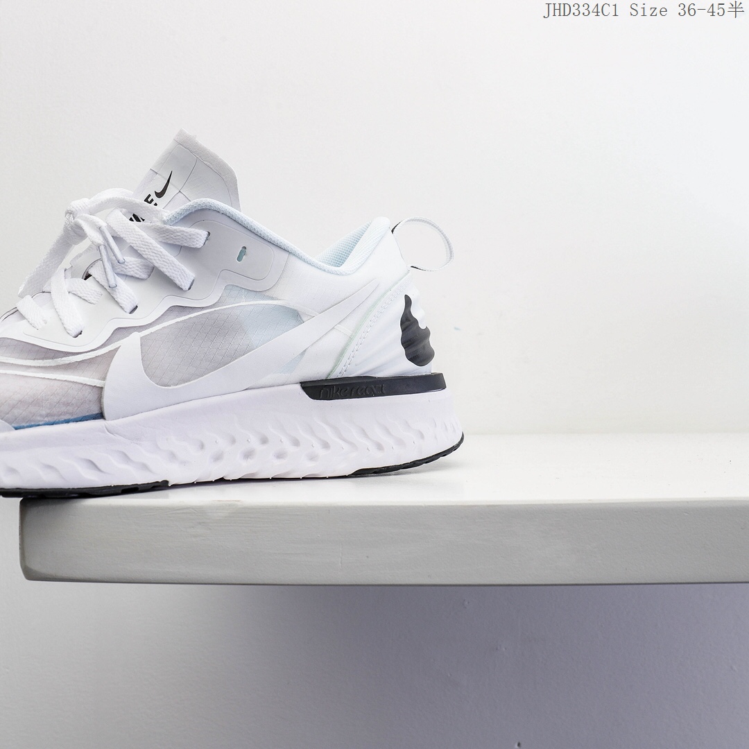 140 Nike Odyssey React 2 Flyknit 耐克 瑞亚2代 新款 网面透气 舒适脚感软底 抗磨时尚运动跑步鞋JHD334C 真标半码