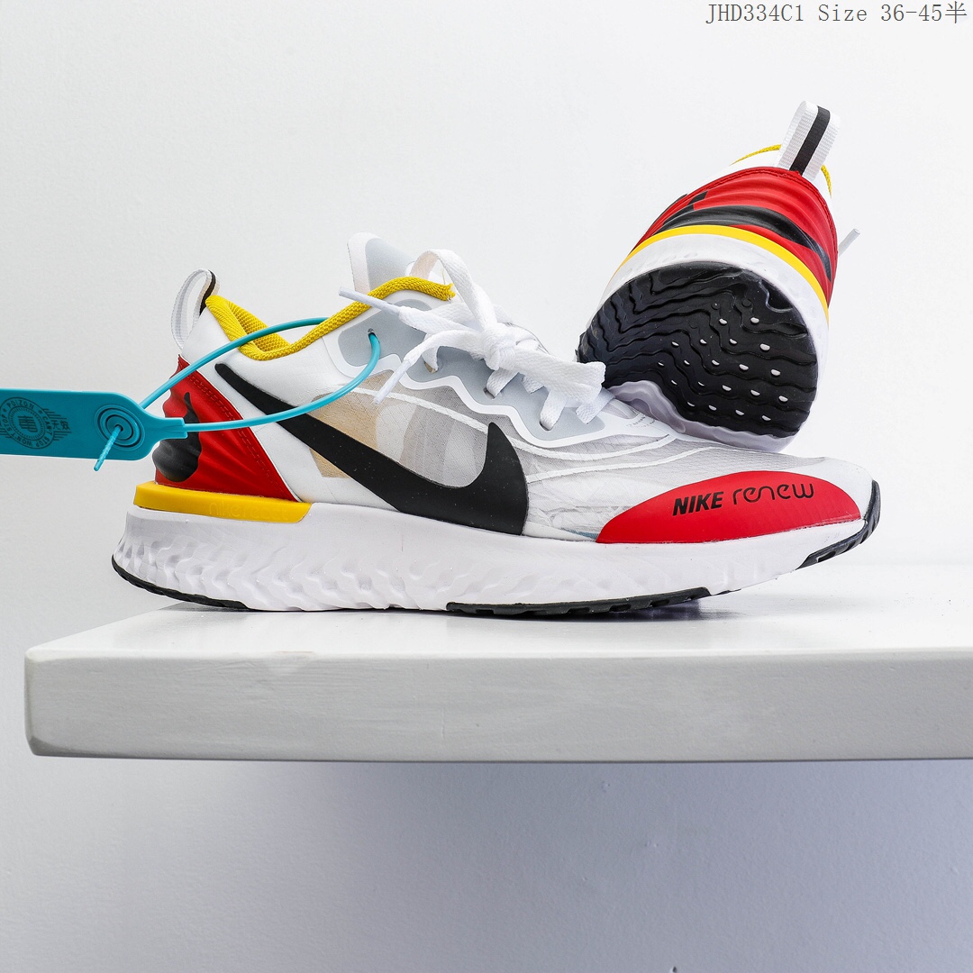 140 Nike Odyssey React 2 Flyknit 耐克 瑞亚2代 新款 网面透气 舒适脚感软底 抗磨时尚运动跑步鞋JHD334C 真标半码