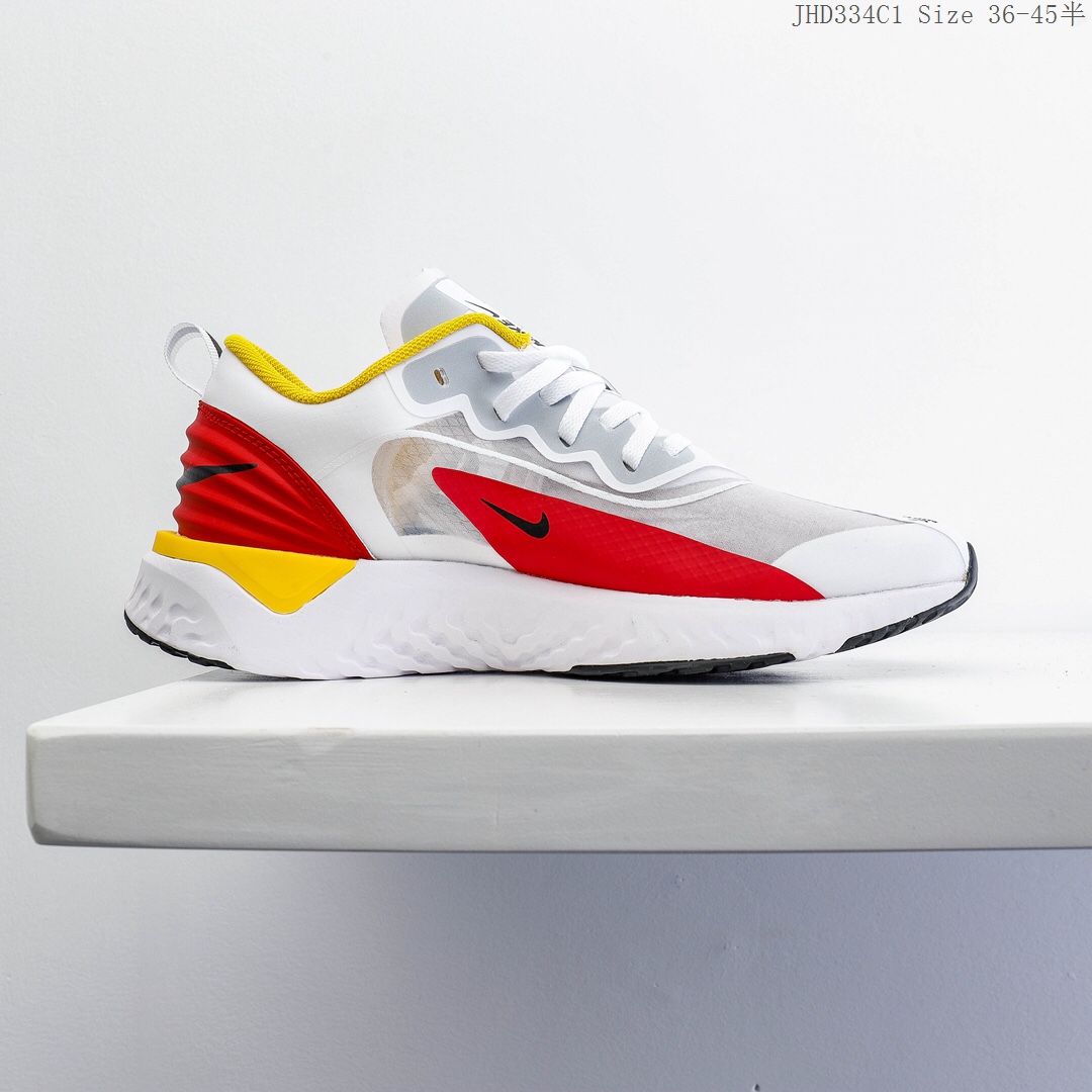 140 Nike Odyssey React 2 Flyknit 耐克 瑞亚2代 新款 网面透气 舒适脚感软底 抗磨时尚运动跑步鞋JHD334C 真标半码