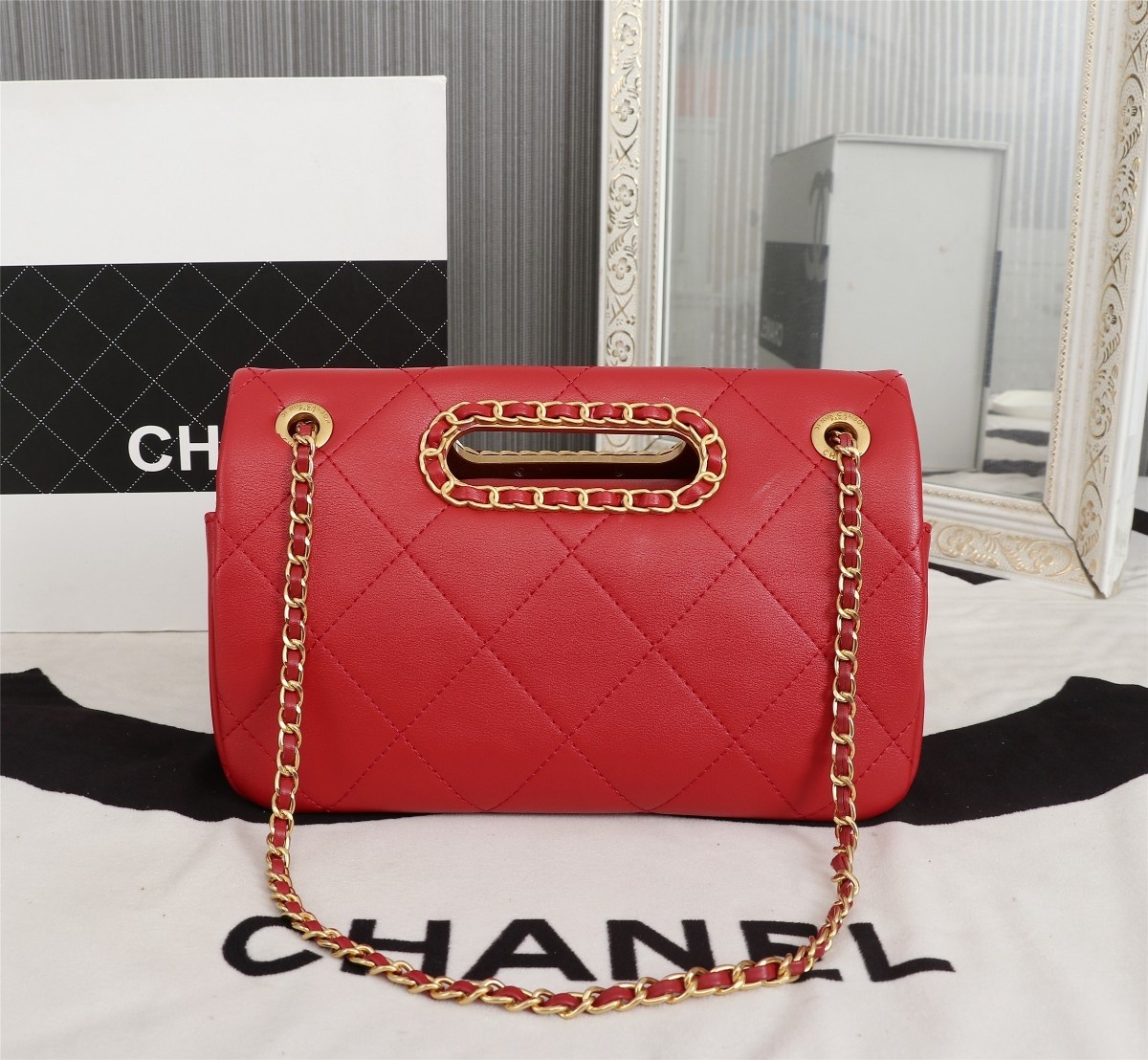 现货CHANEL翻盖链条包它来了真心