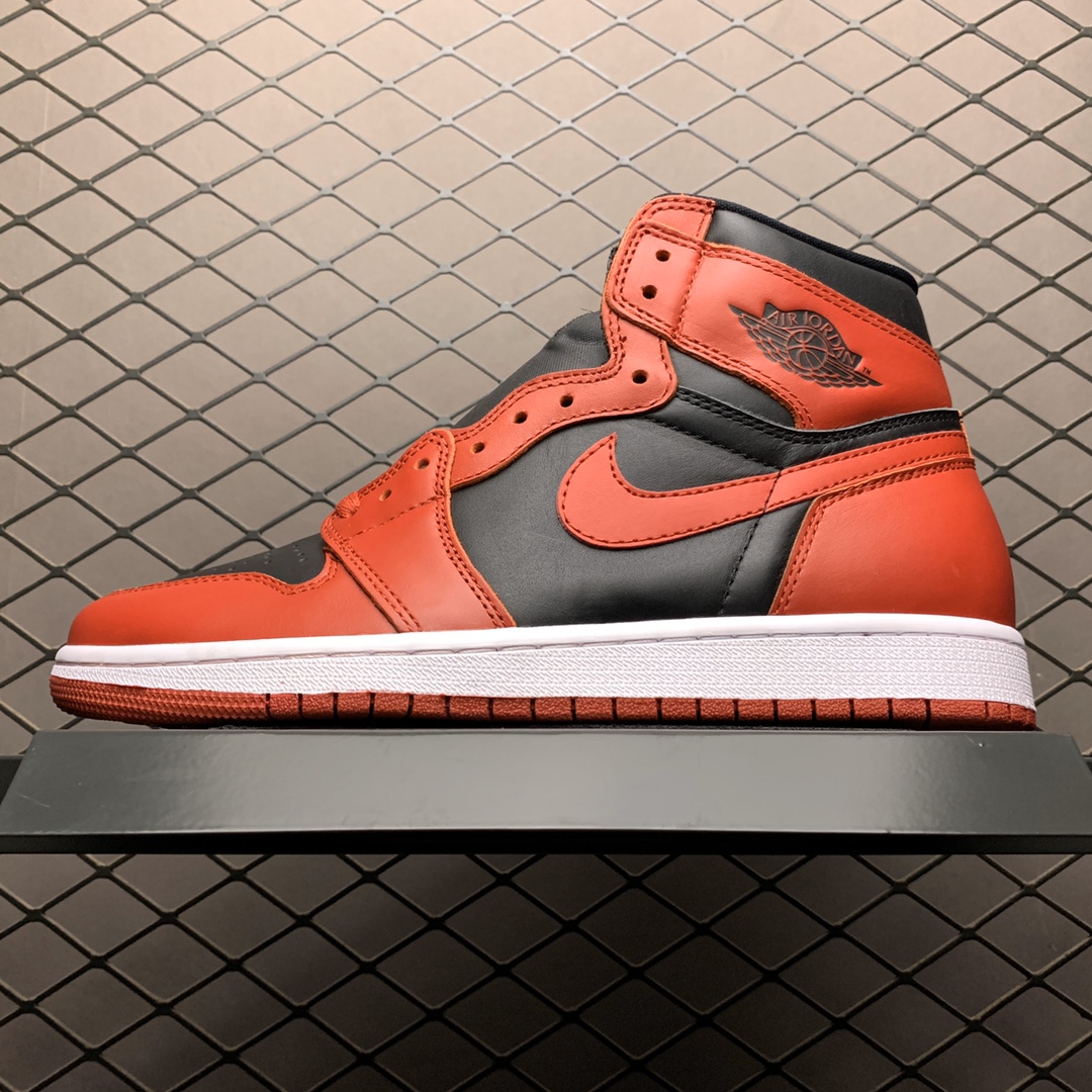 280 性价比版本 Air Jordan 1 High AJ1乔1 反转黑红 进口头层打造 BQ4422-600