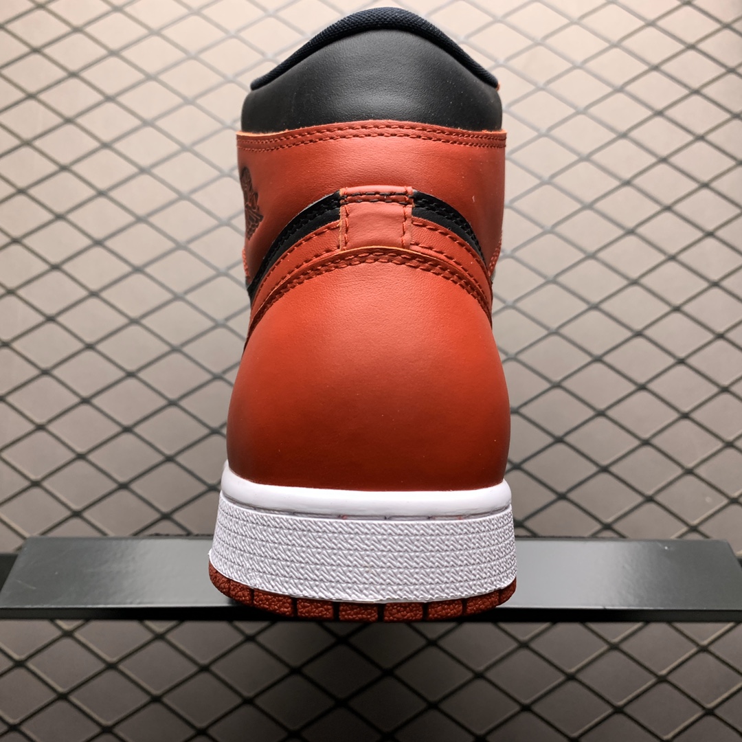 280 性价比版本 Air Jordan 1 High AJ1乔1 反转黑红 进口头层打造 BQ4422-600