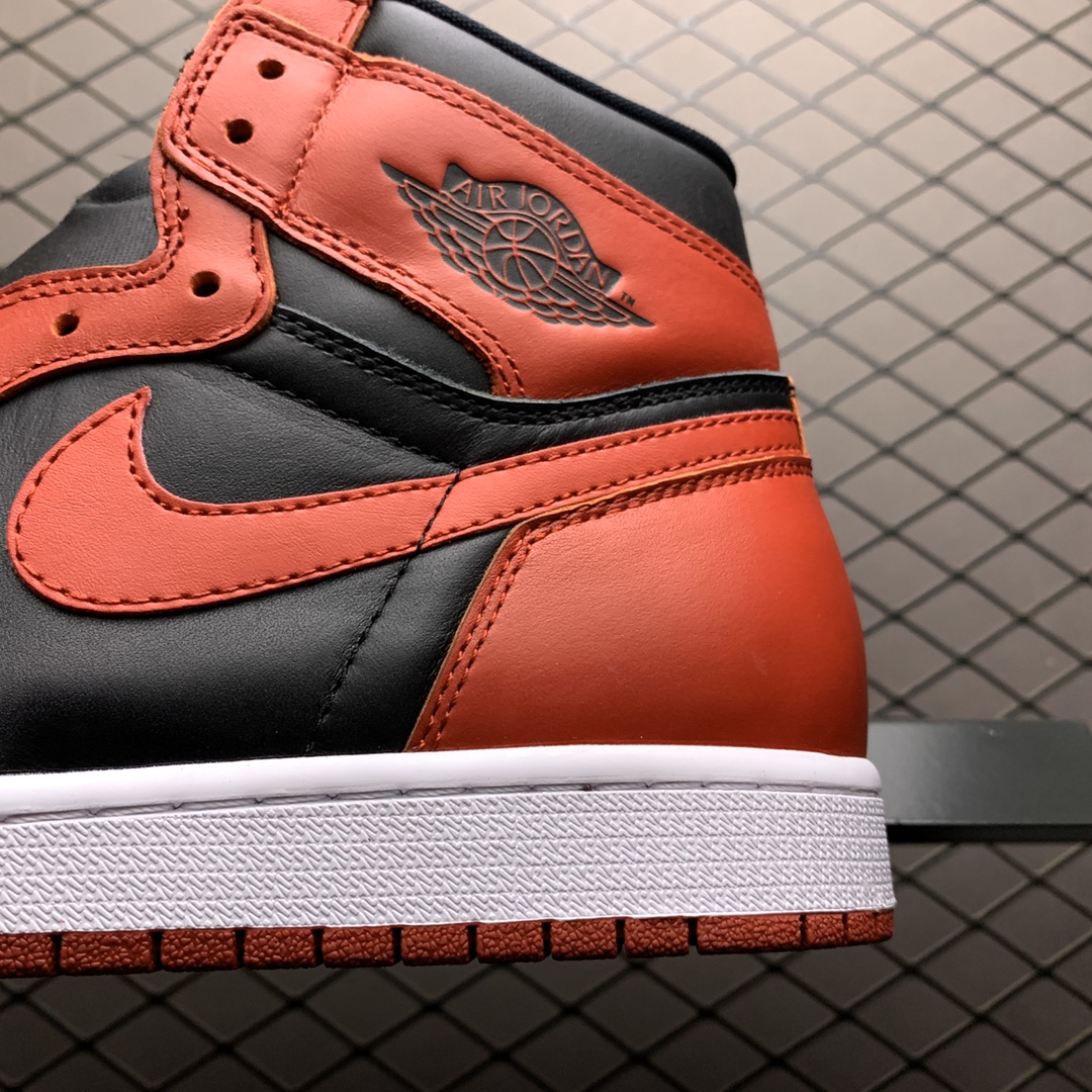 280 性价比版本 Air Jordan 1 High AJ1乔1 反转黑红 进口头层打造 BQ4422-600
