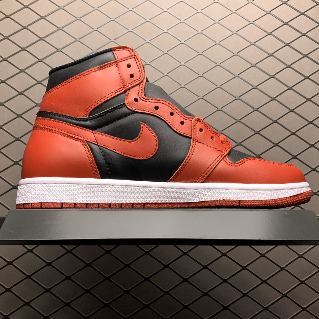 280 性价比版本 Air Jordan 1 High AJ1乔1 反转黑红 进口头层打造 BQ4422-600