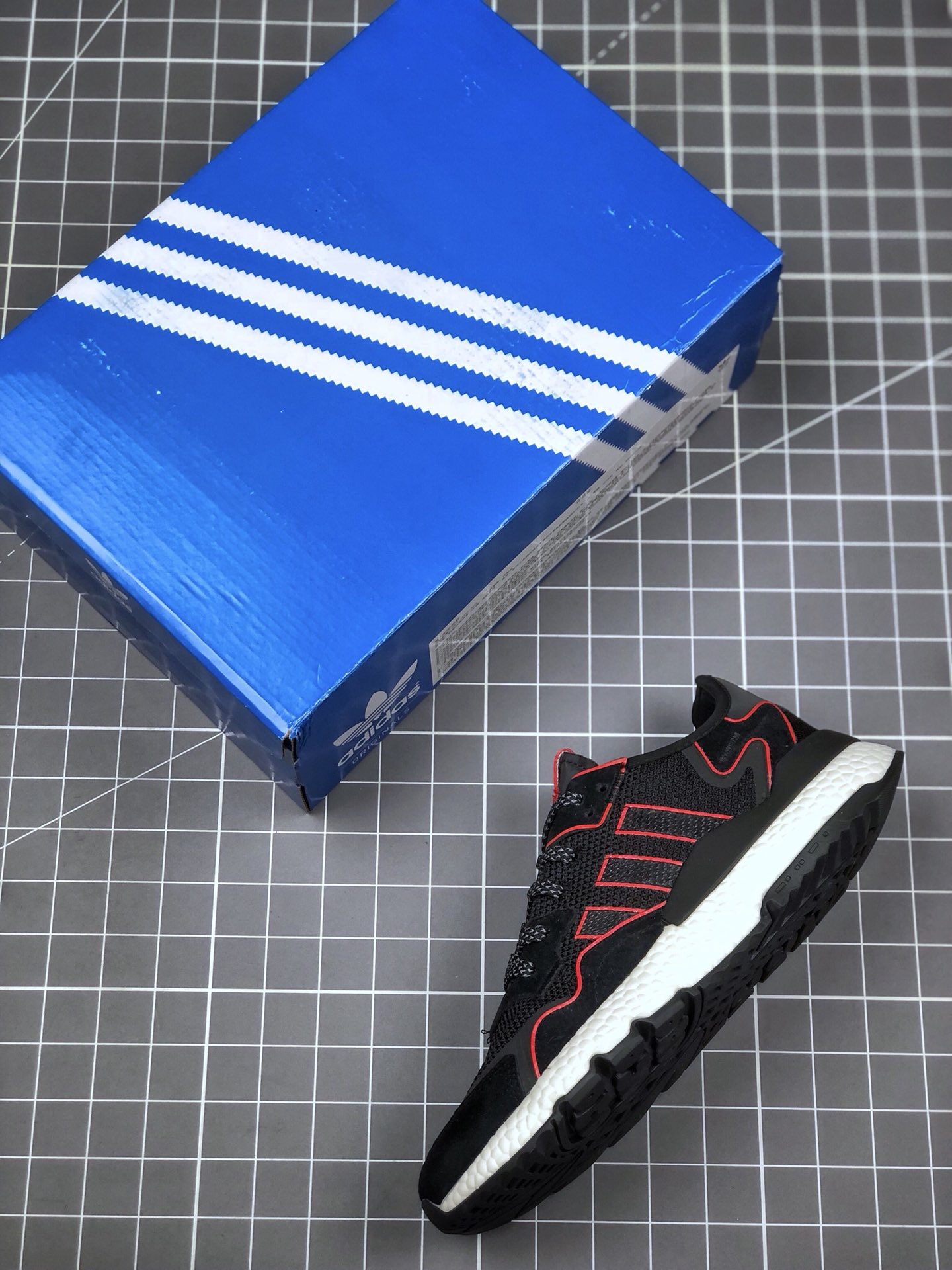 150 真标半码 阿迪达斯 /Adidas Nite Jogger Boost 夜行者3M反光 爆米花大底复古跑鞋 FV3615