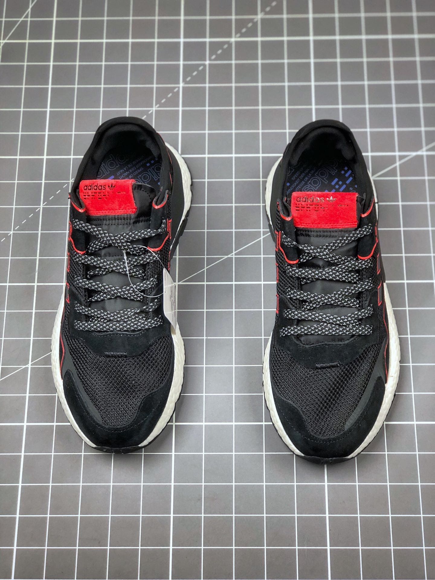 150 真标半码 阿迪达斯 /Adidas Nite Jogger Boost 夜行者3M反光 爆米花大底复古跑鞋 FV3615