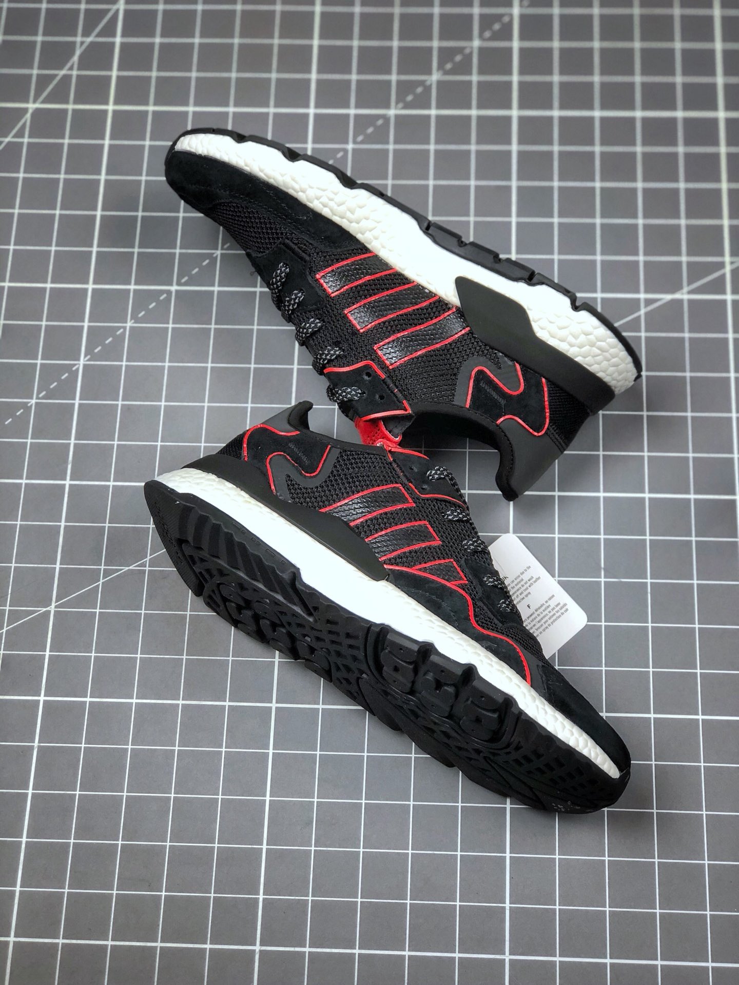 150 真标半码 阿迪达斯 /Adidas Nite Jogger Boost 夜行者3M反光 爆米花大底复古跑鞋 FV3615