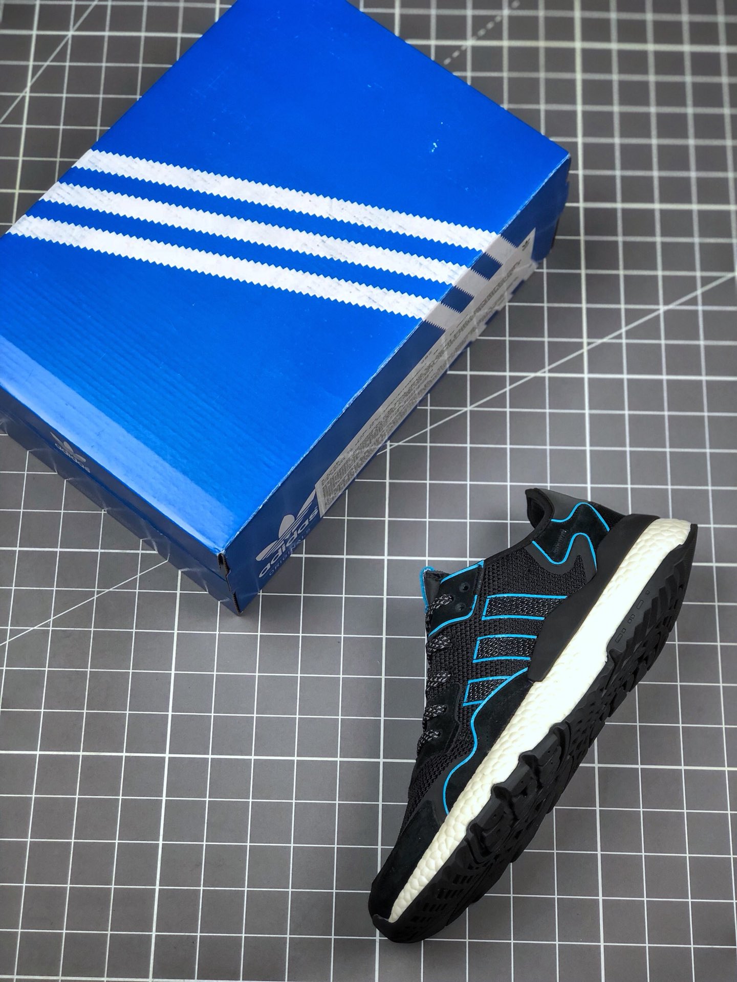 150 真标半码 阿迪达斯 /Adidas Nite Jogger Boost 夜行者3M反光 爆米花大底复古跑鞋 FV3615