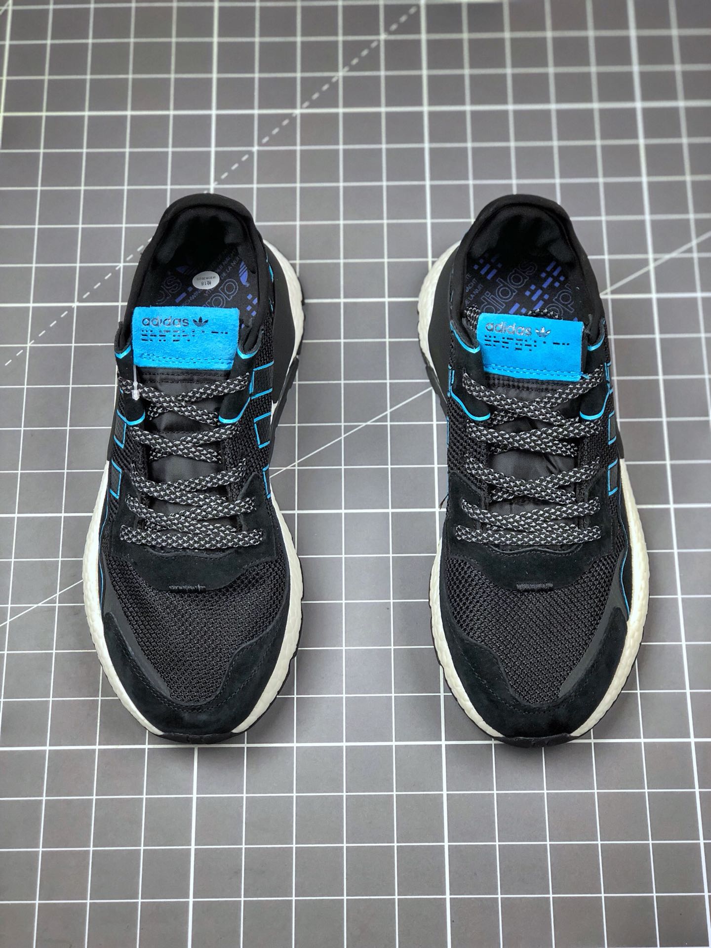 150 真标半码 阿迪达斯 /Adidas Nite Jogger Boost 夜行者3M反光 爆米花大底复古跑鞋 FV3615