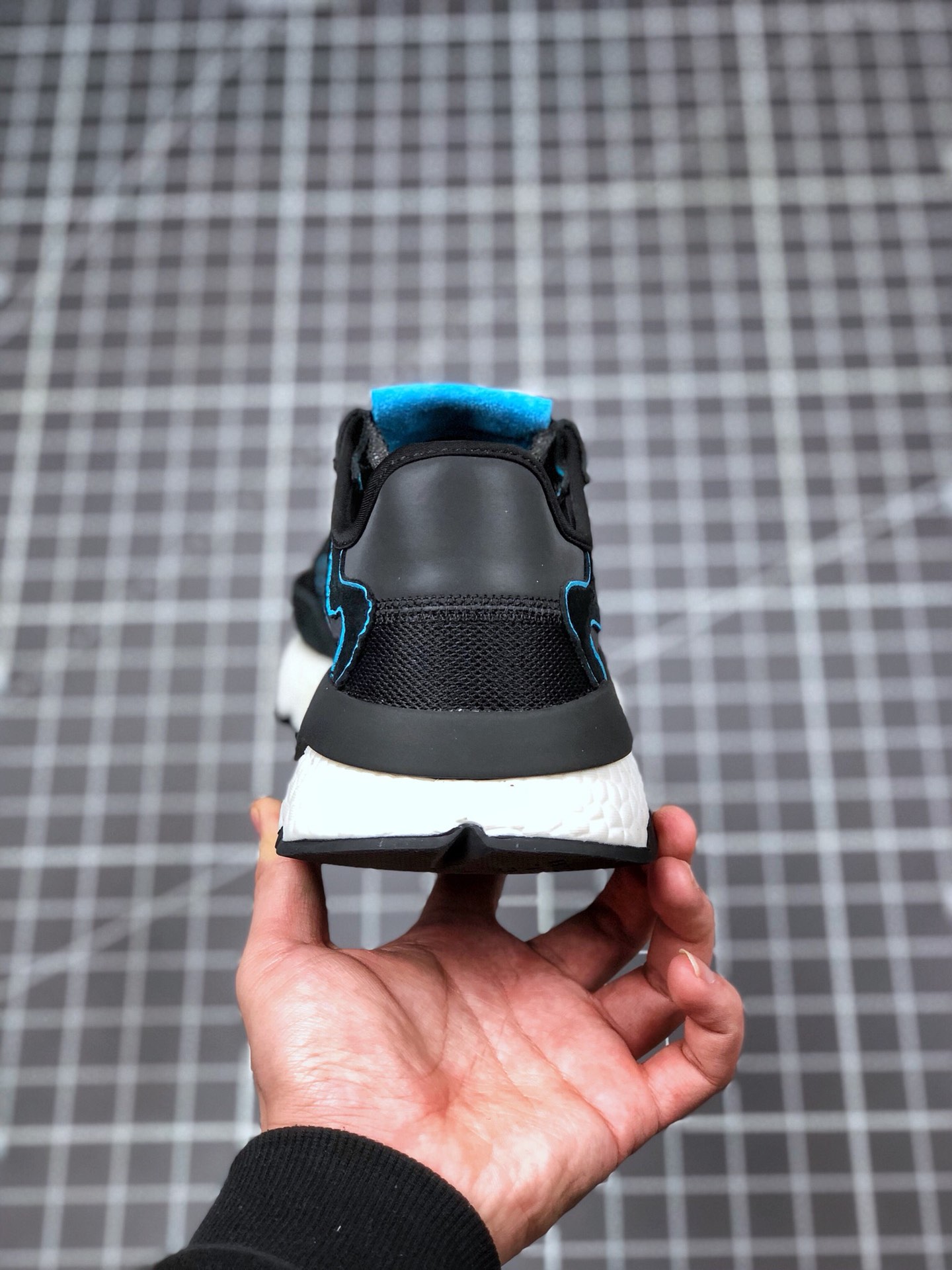 150 真标半码 阿迪达斯 /Adidas Nite Jogger Boost 夜行者3M反光 爆米花大底复古跑鞋 FV3615