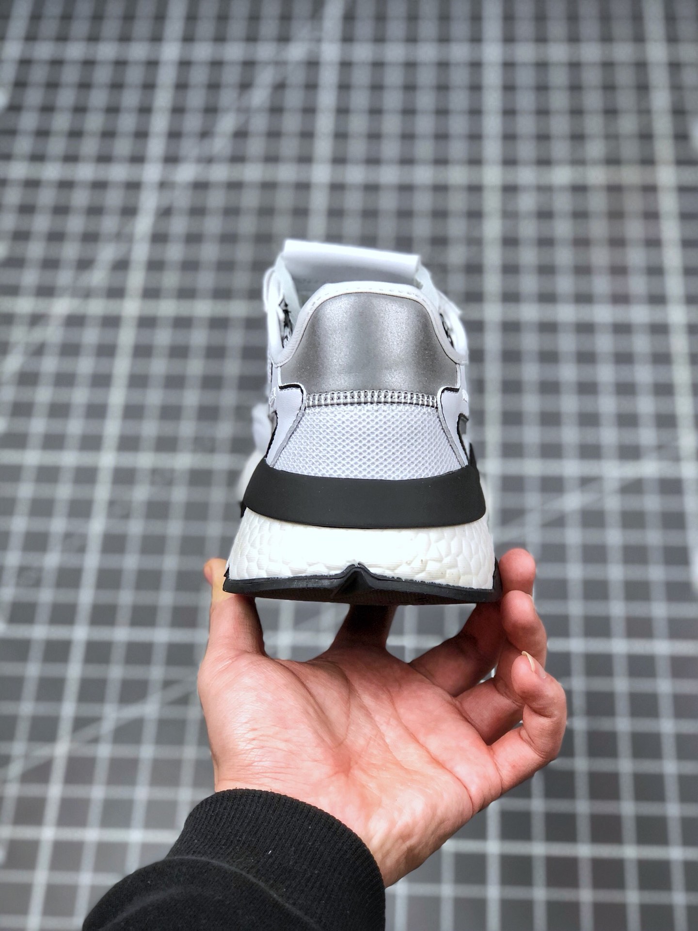 150 真标半码 阿迪达斯 /Adidas Nite Jogger Boost 夜行者3M反光 爆米花大底复古跑鞋 FV3615