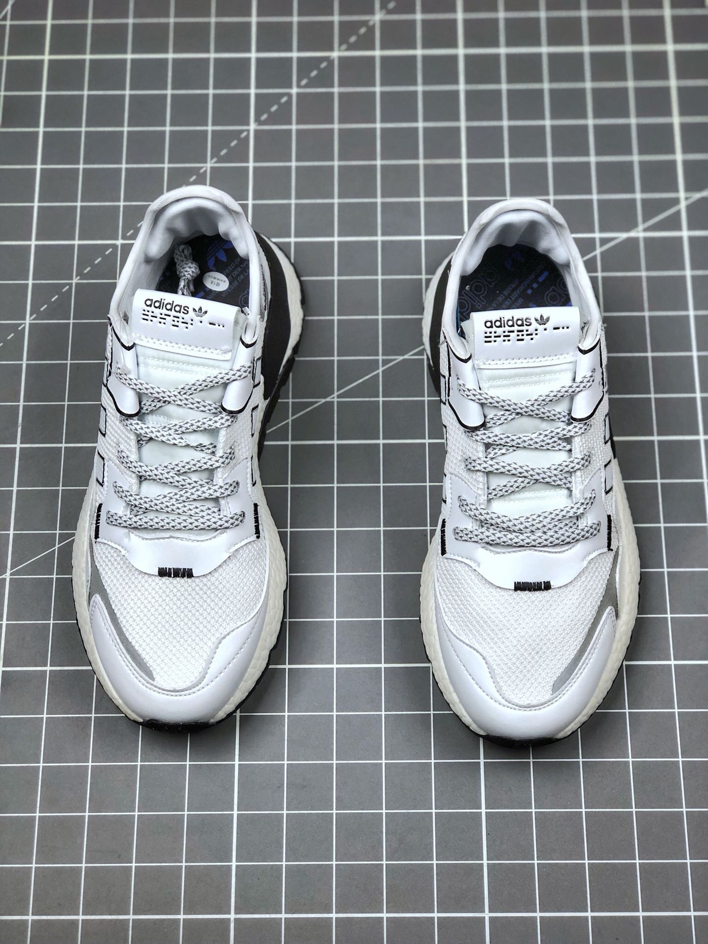 150 真标半码 阿迪达斯 /Adidas Nite Jogger Boost 夜行者3M反光 爆米花大底复古跑鞋 FV3615