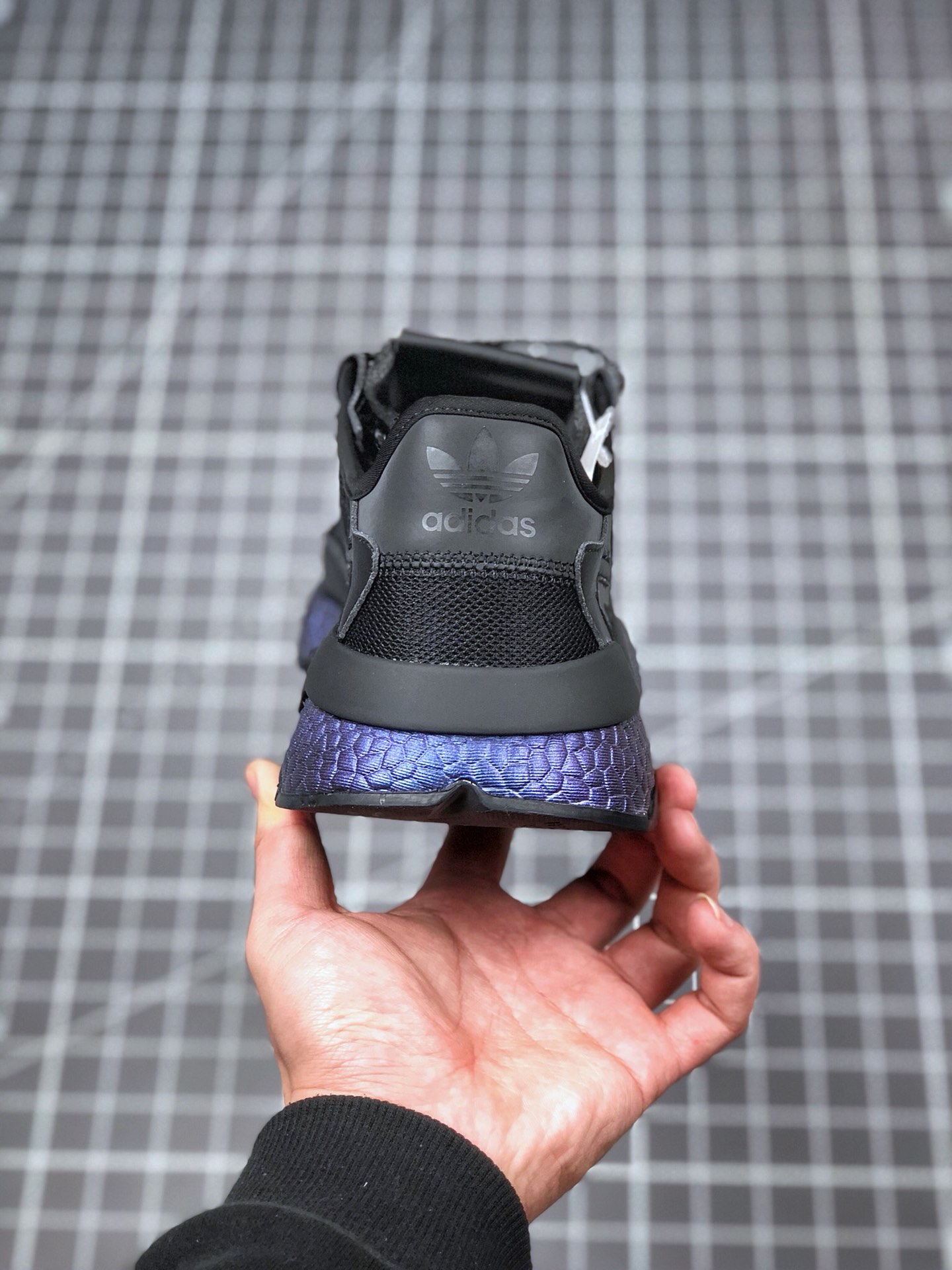 150 真标半码 阿迪达斯 /Adidas Nite Jogger Boost 夜行者3M反光 爆米花大底复古跑鞋 FV3615